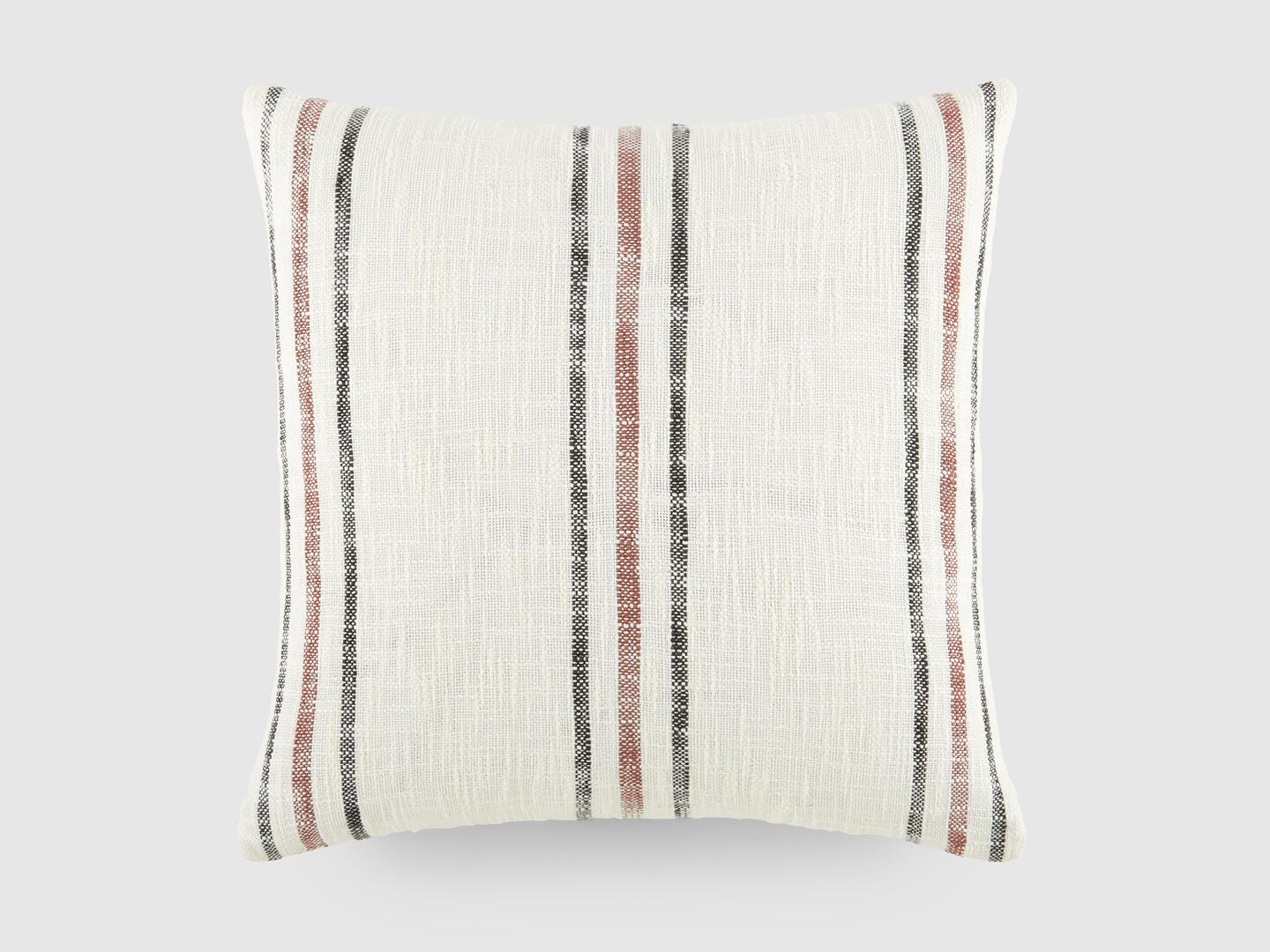iEnjoy Home Triple Striped Decorative Throw Pillow, Terracotta, large