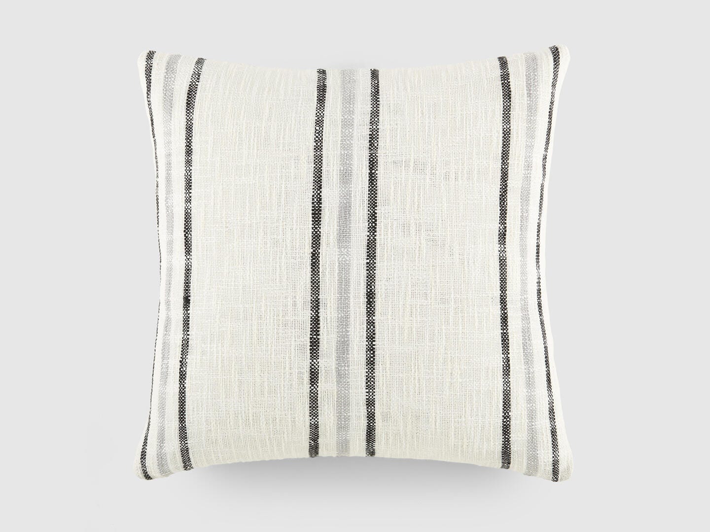 iEnjoy Home Triple Striped Decorative Throw Pillow, Gray, large