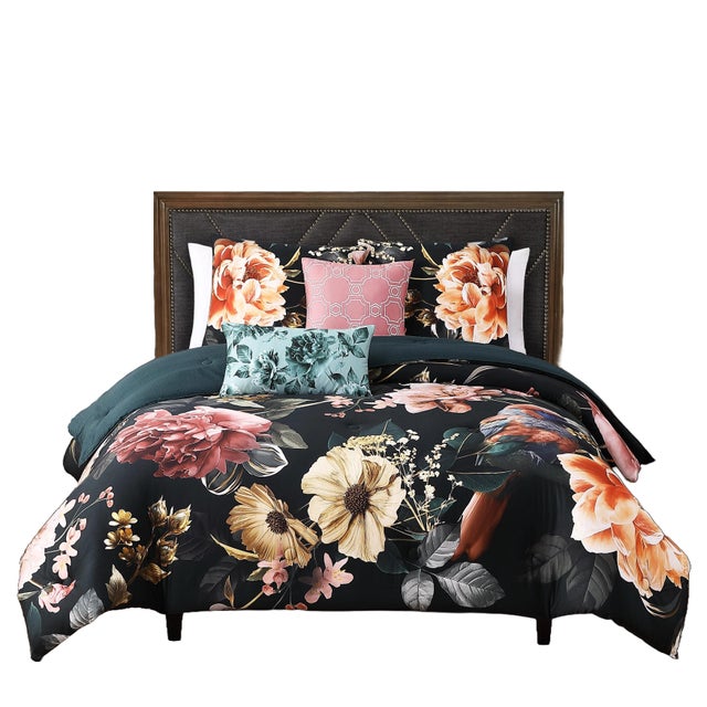 Bebejan® Botanical Birds 5 Piece Reversible Comforter Set