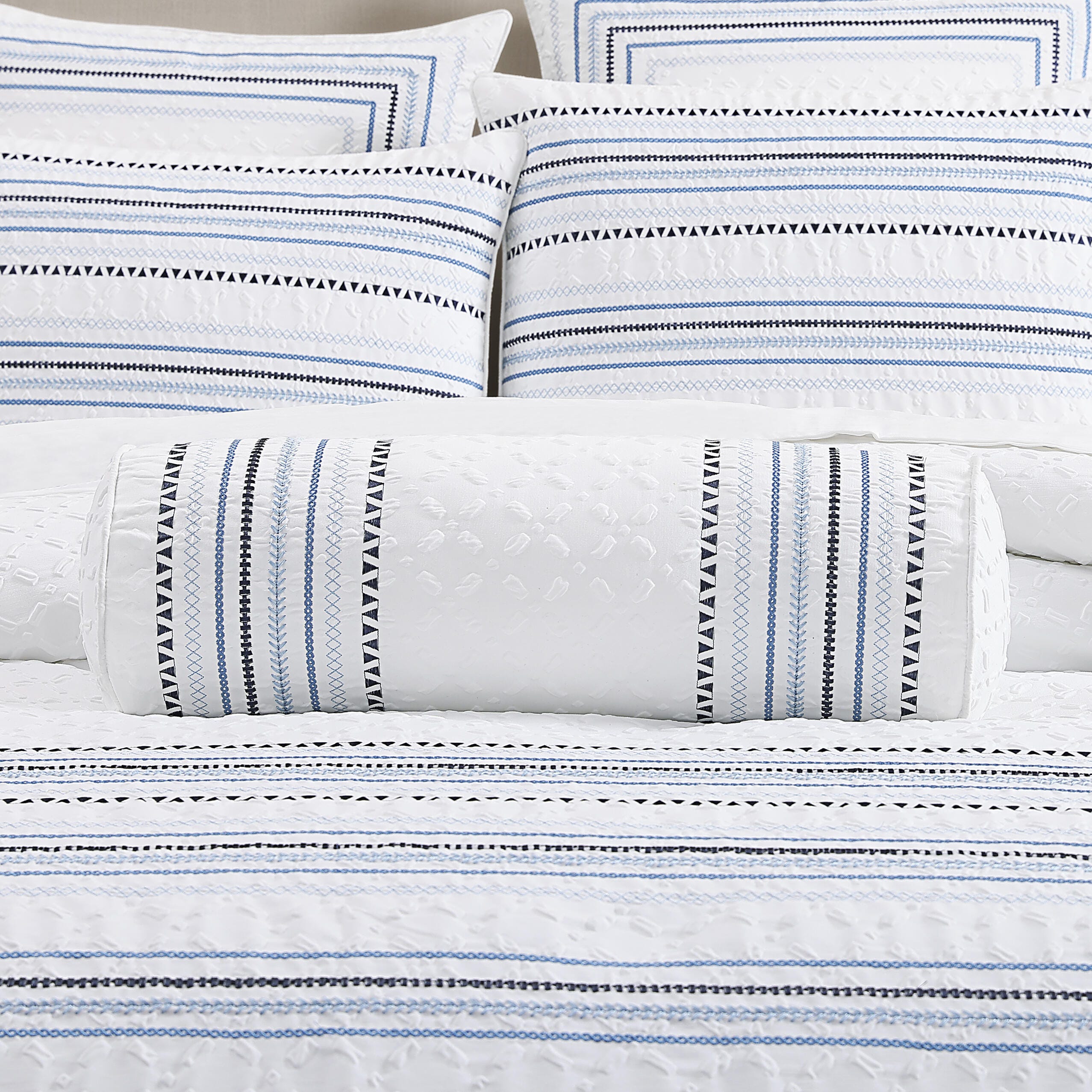 J. Queen New York Bayside Neckroll Pillow, , rollover