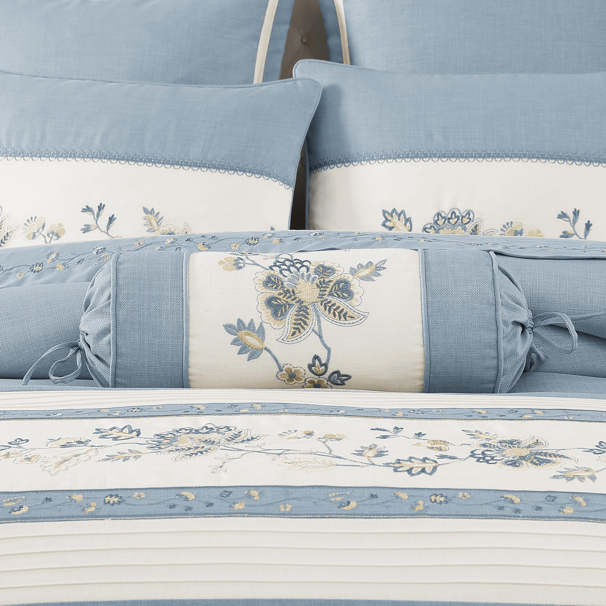 J. Queen New York Garden Bloom Neckroll Pillow, , rollover