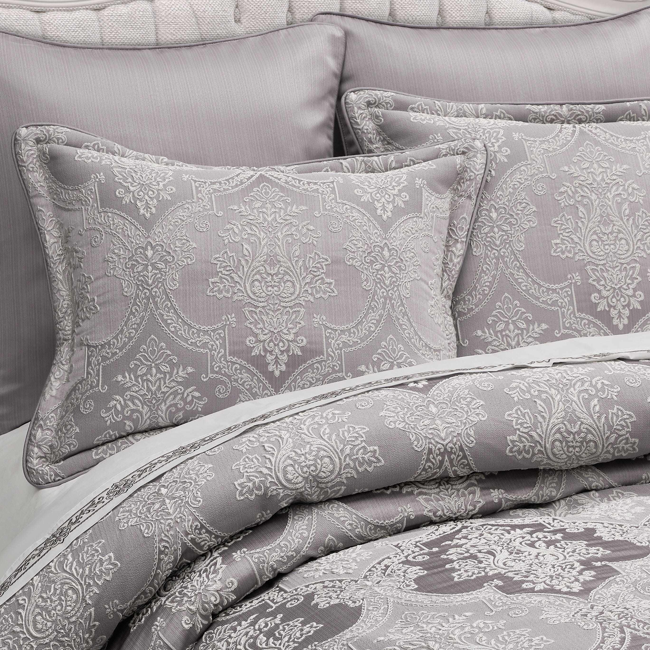 J. Queen New York Mary 4 Piece Queen Comforter Set, Lavender, large