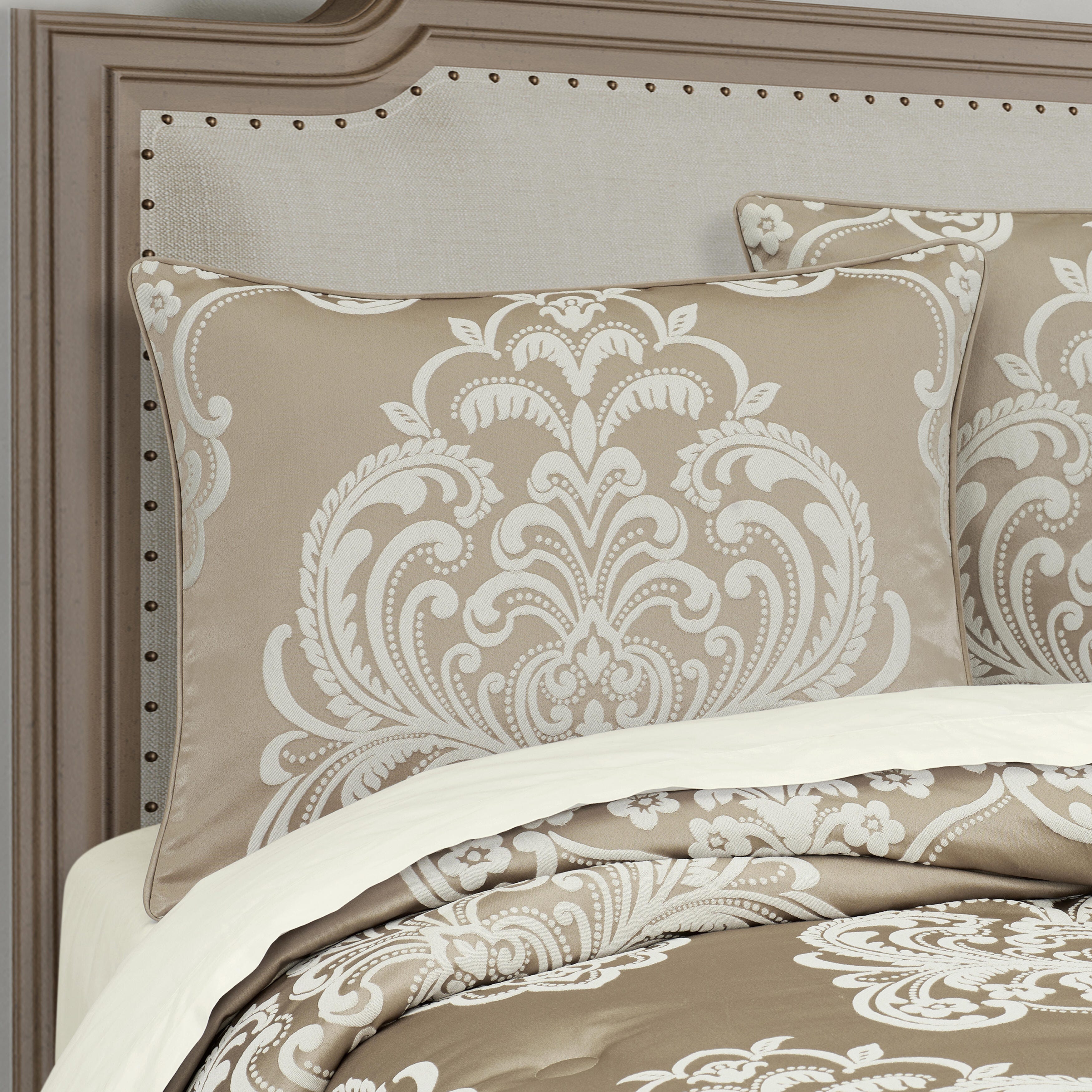 Royal Court Potenza 3 PieceFull/Queen Comforter Set, Sand, large