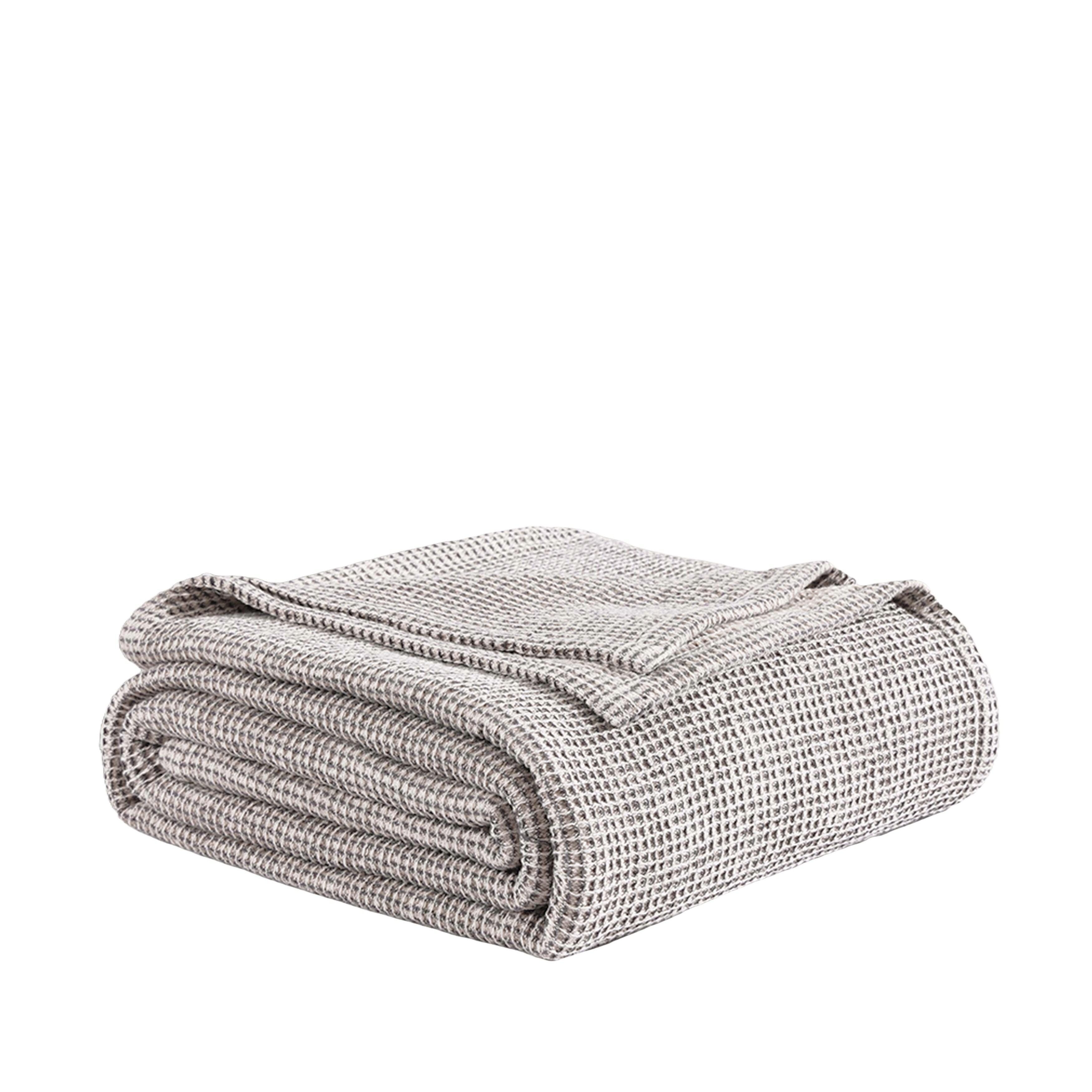 Bebejan&reg; King/California King Waffle Blanket, Gray, rollover