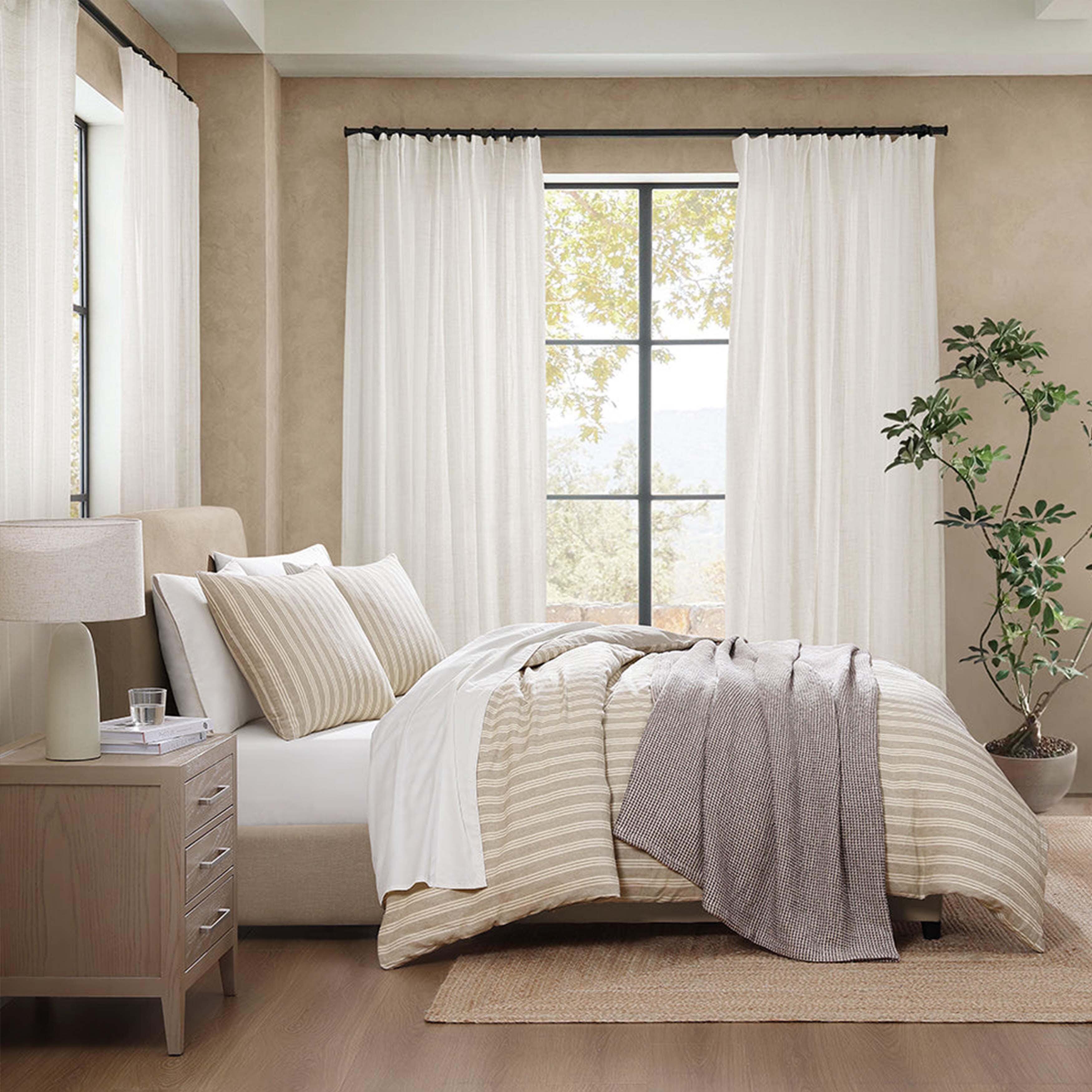 Bebejan® Full/Queen Waffle Blanket, Gray, large