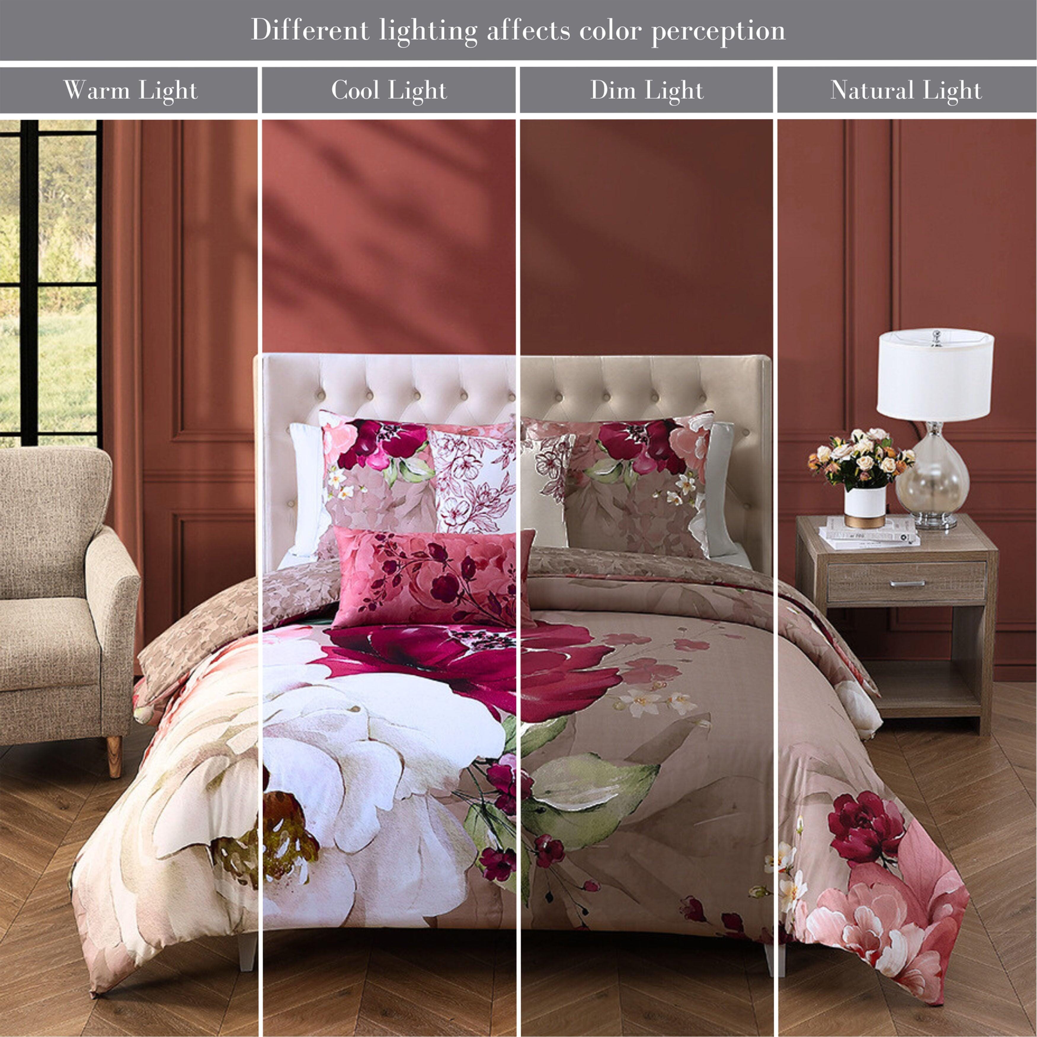 Bebejan® Florence 5 Piece King Reversible Comforter Set, Sand, large
