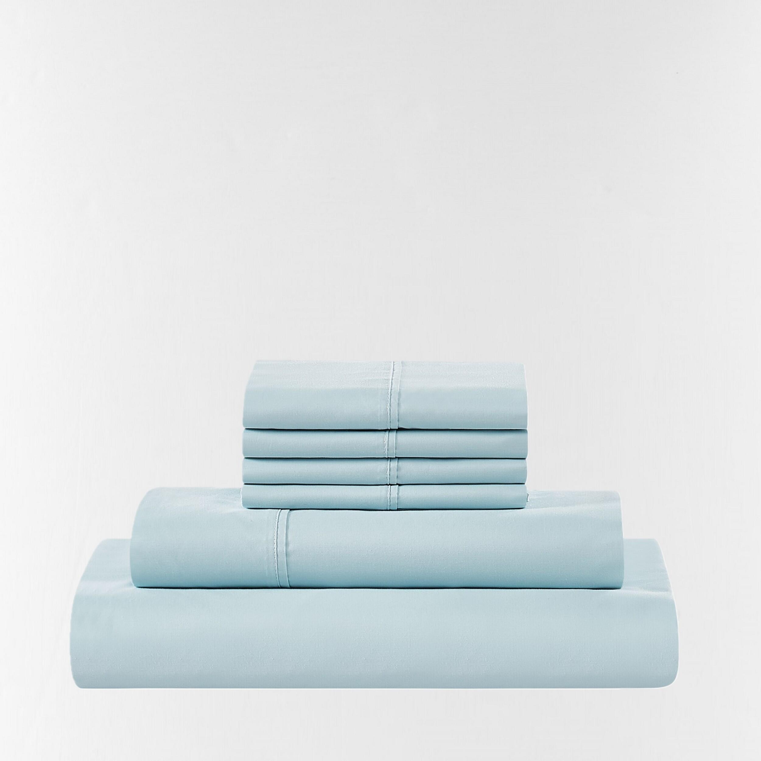 5th Avenue Lux 3-Piece King Sheet Set, Light Blue, large