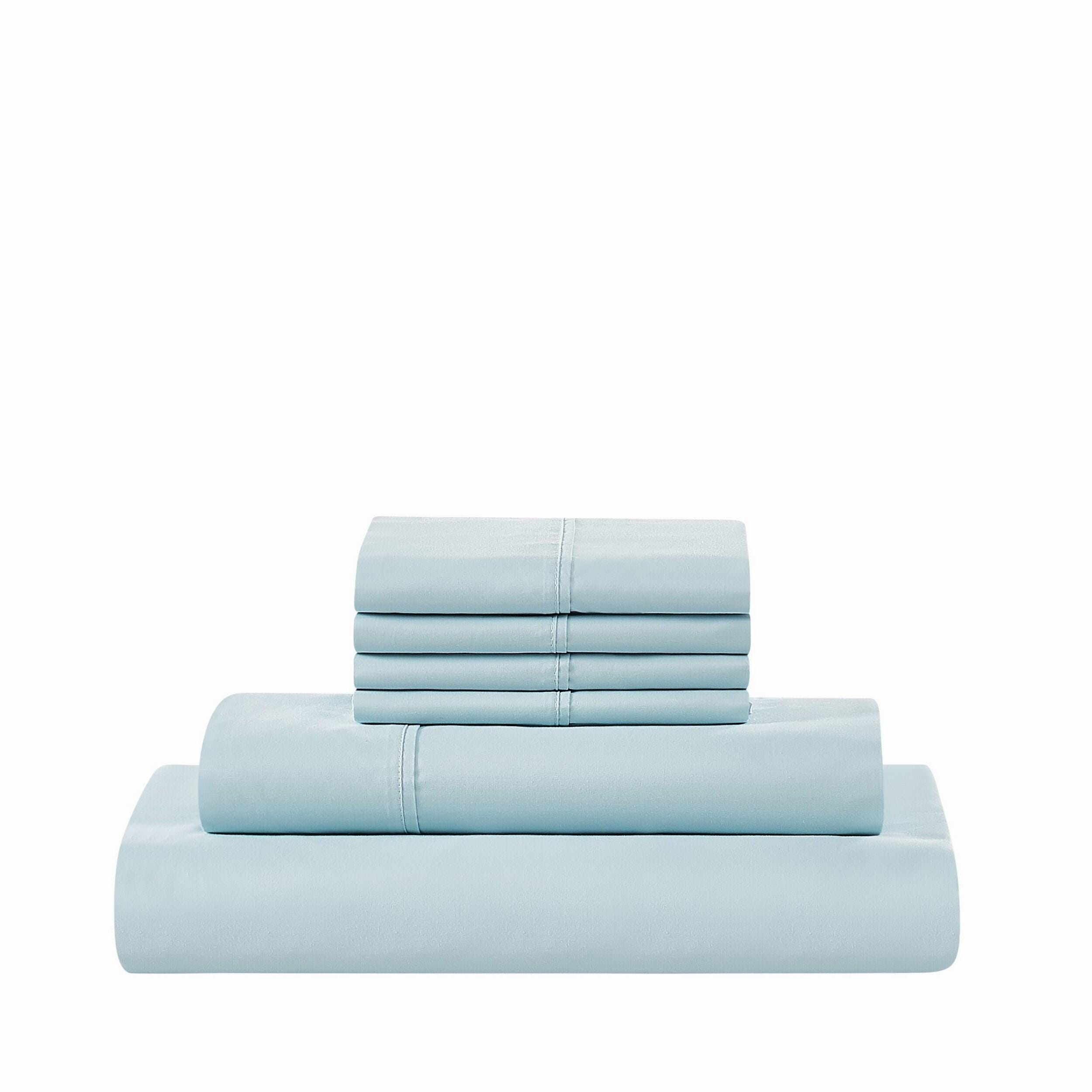5th Avenue Lux 5-Piece Split King Sheet Set, Light Blue, large