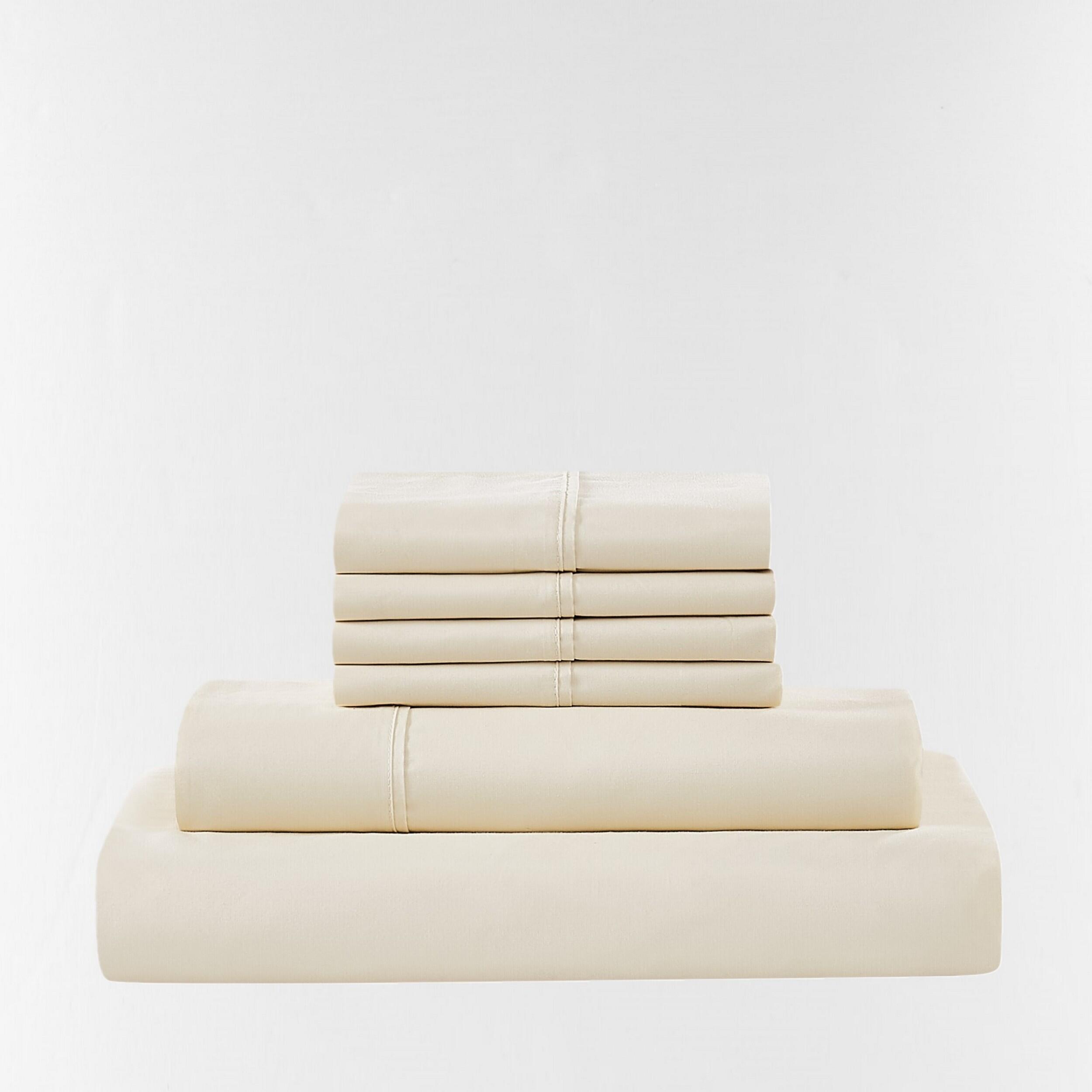 5th Avenue Lux 5-Piece Split King Sheet Set, Cream, large