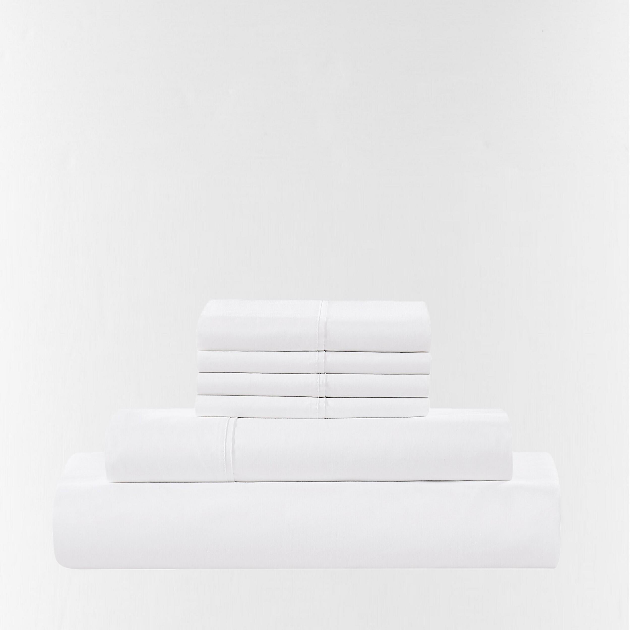 5th Avenue Lux 3-Piece King Sheet Set, White, large