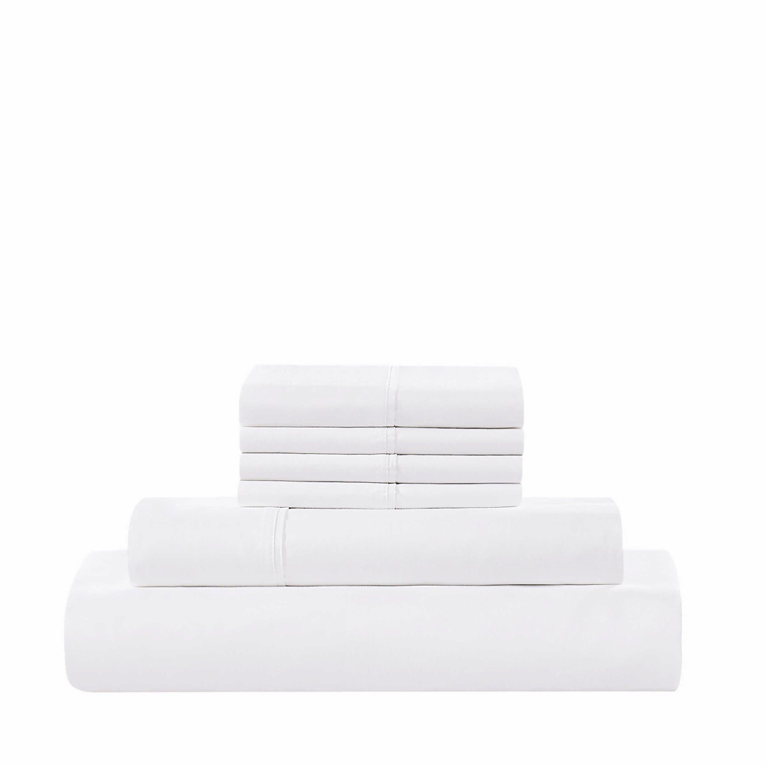 5th Avenue Lux 5-Piece Split King Sheet Set, White, large