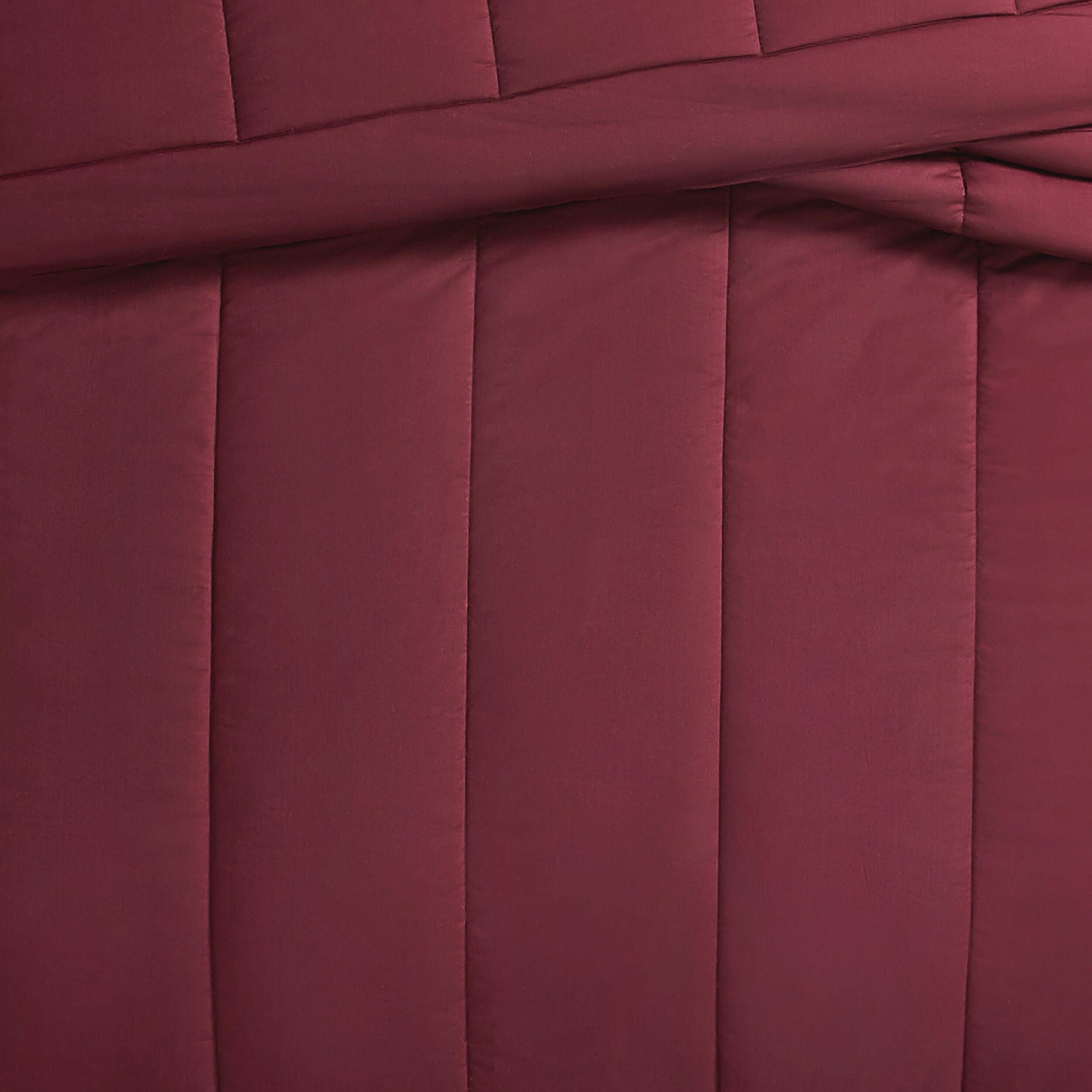 Brooklyn Loom 3-Piece King Comforter Set, Burgundy, large