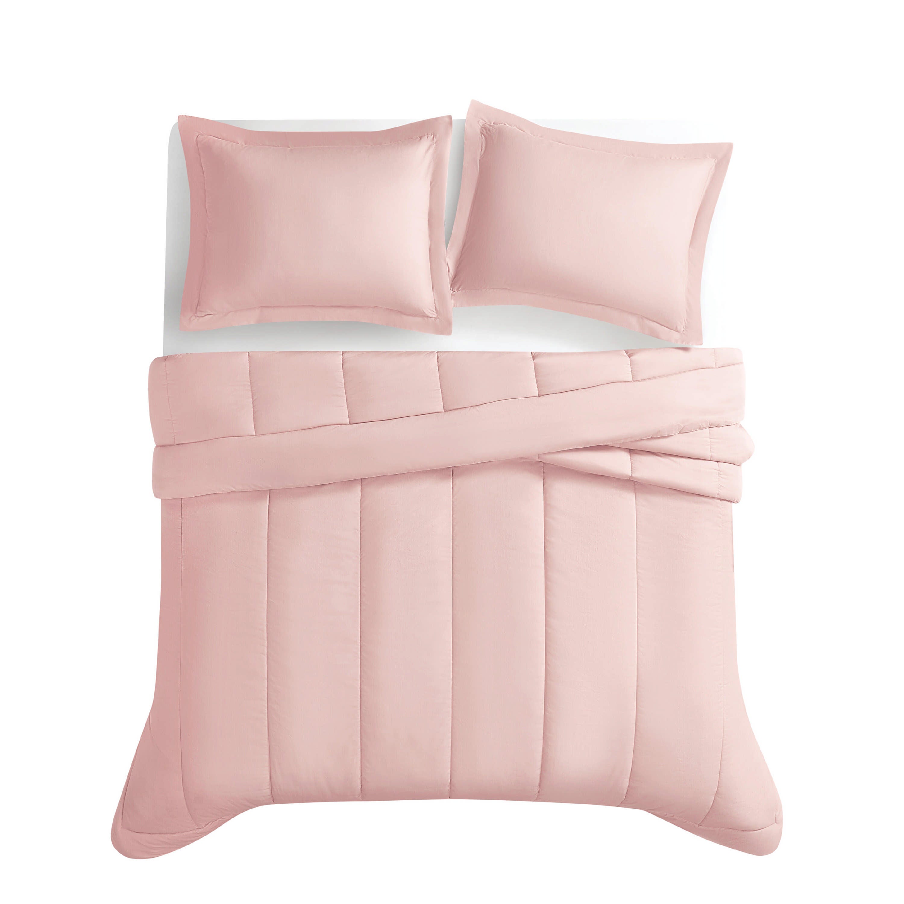 Brooklyn Loom 3-Piece King Comforter Set, Blush, large