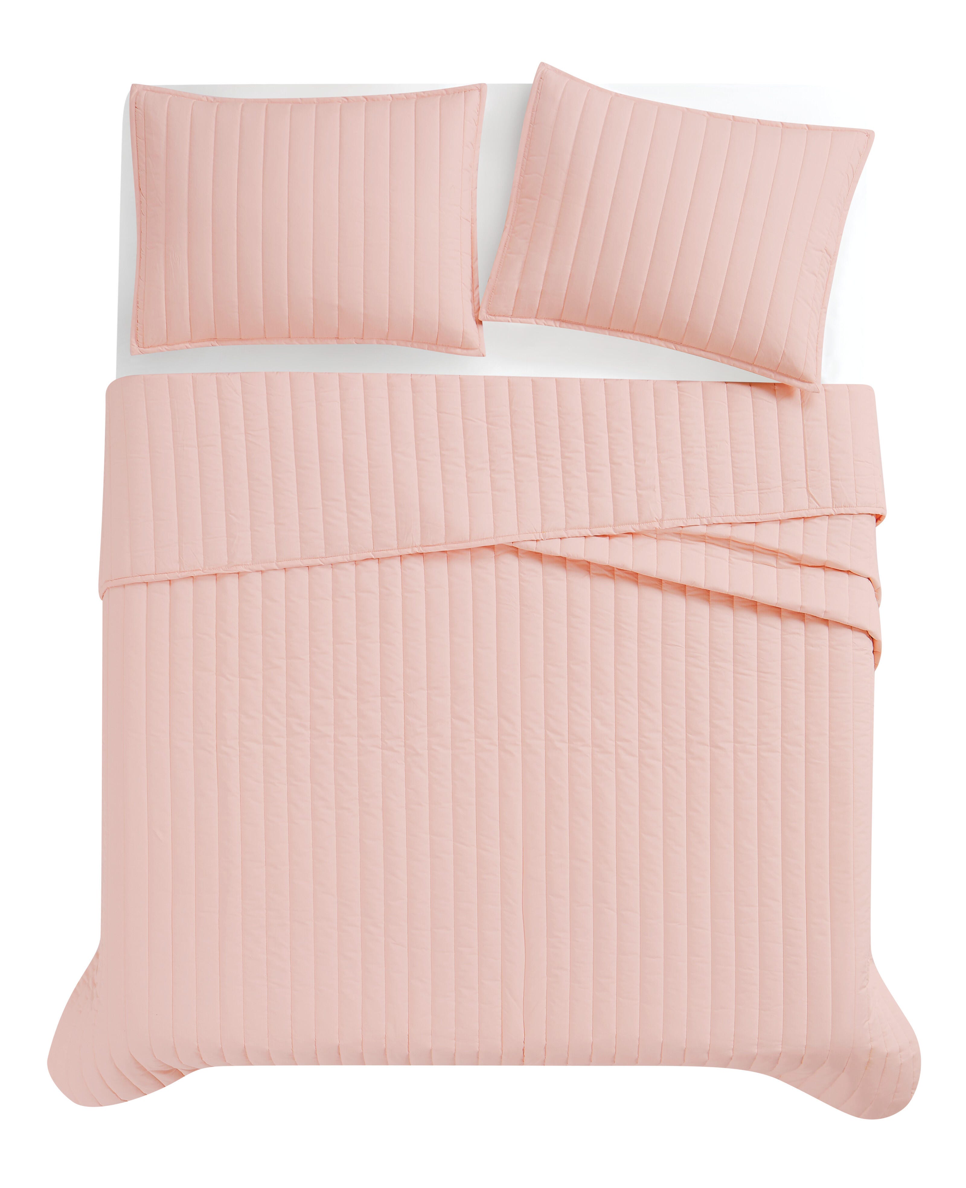 Brooklyn Loom 2-Piece Twin Quilt Set, Blush, large