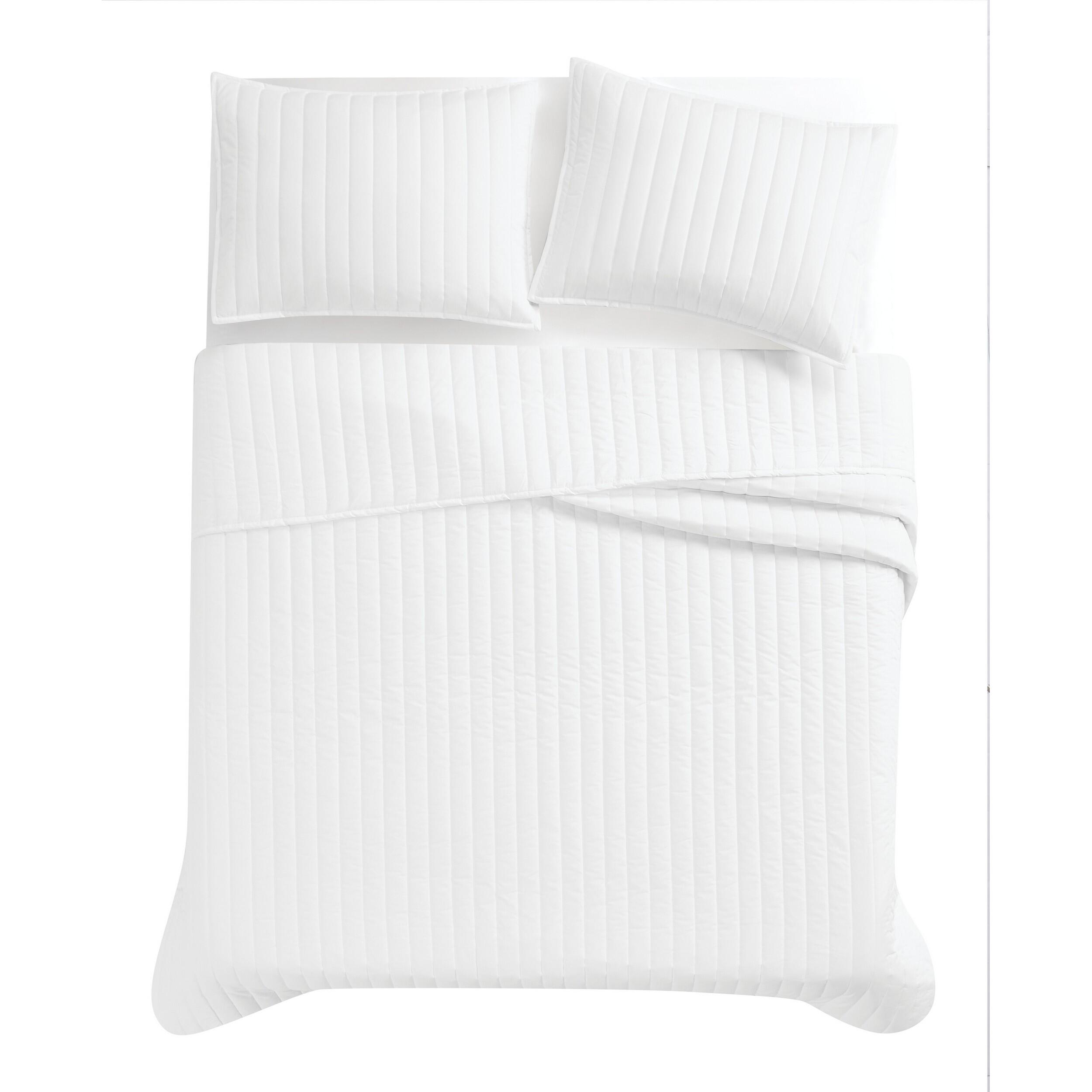 Brooklyn Loom 2-Piece Twin Quilt Set, White, large
