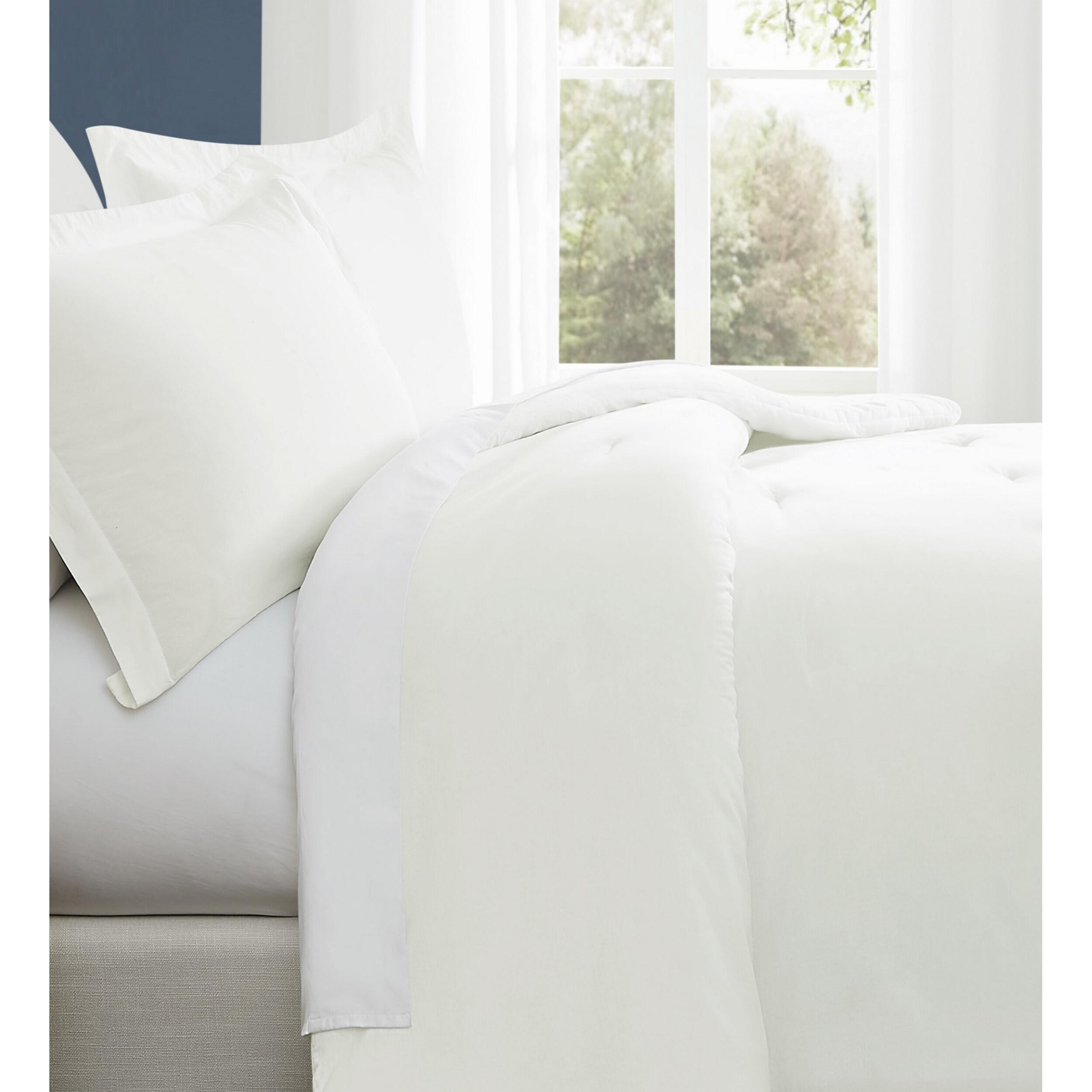 Brooklyn Loom Essential 2-Piece Twin XL Comforter Set, White, large