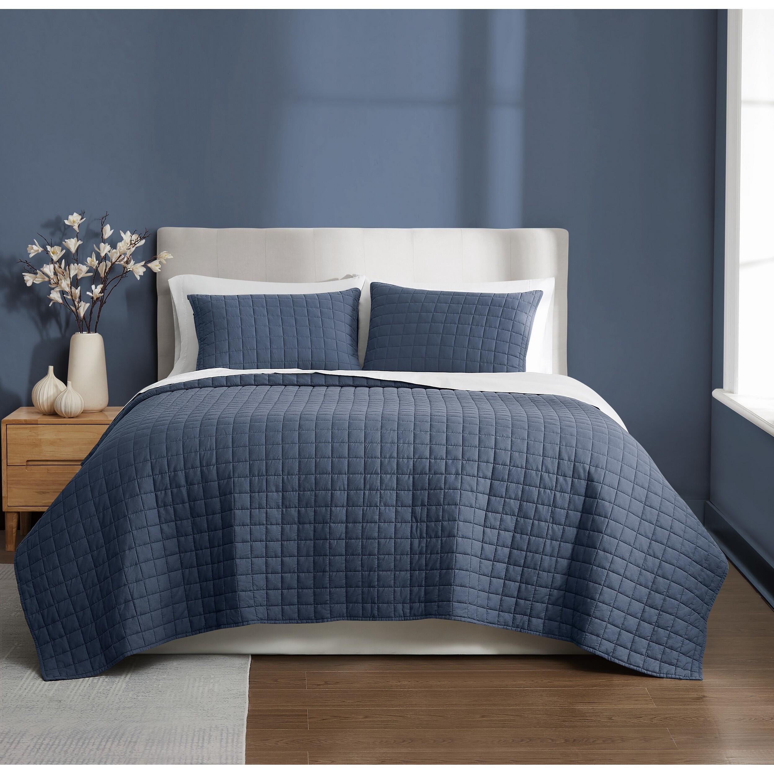 Brooklyn Loom Essential 2-Piece Twin Quilt Set, Blue, large