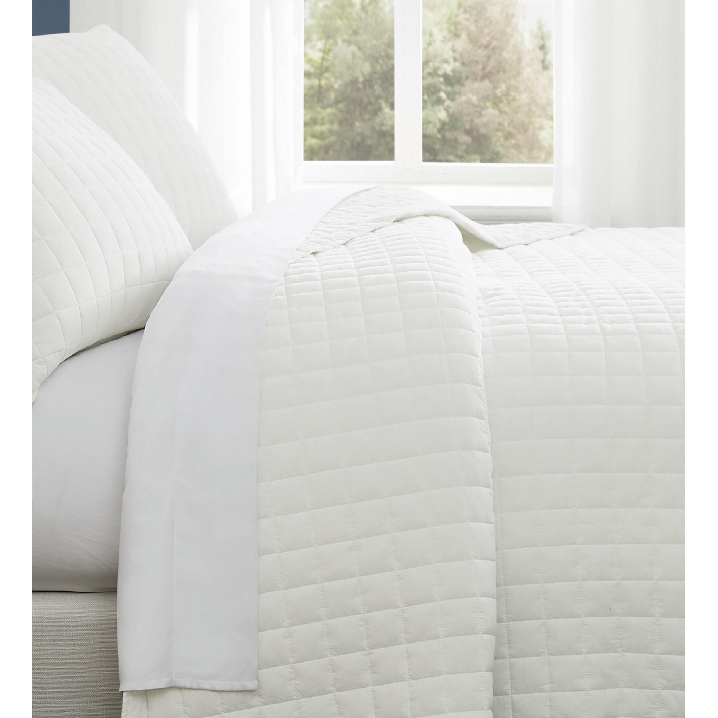 Brooklyn Loom Essential 3-Piece King Quilt Set, White, large