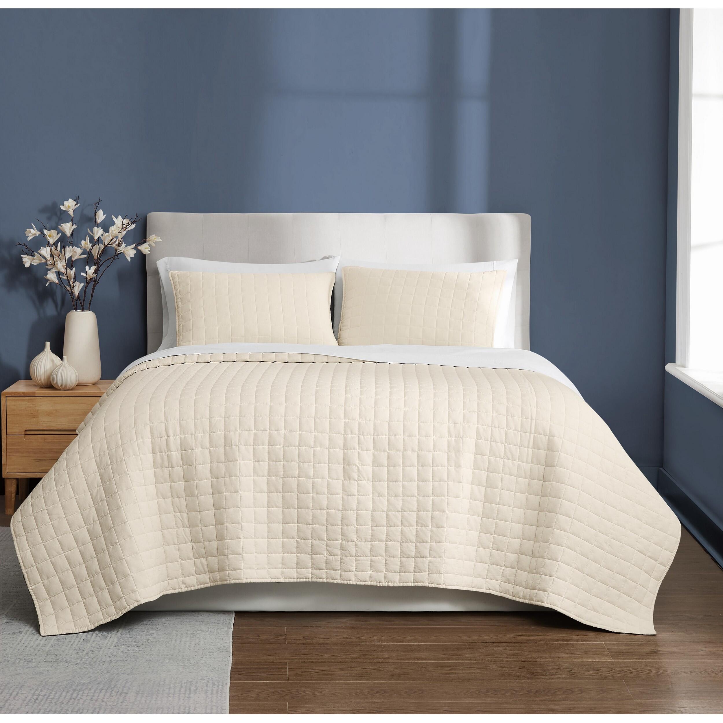 Brooklyn Loom Essential 3-Piece King Quilt Set, Natural, rollover