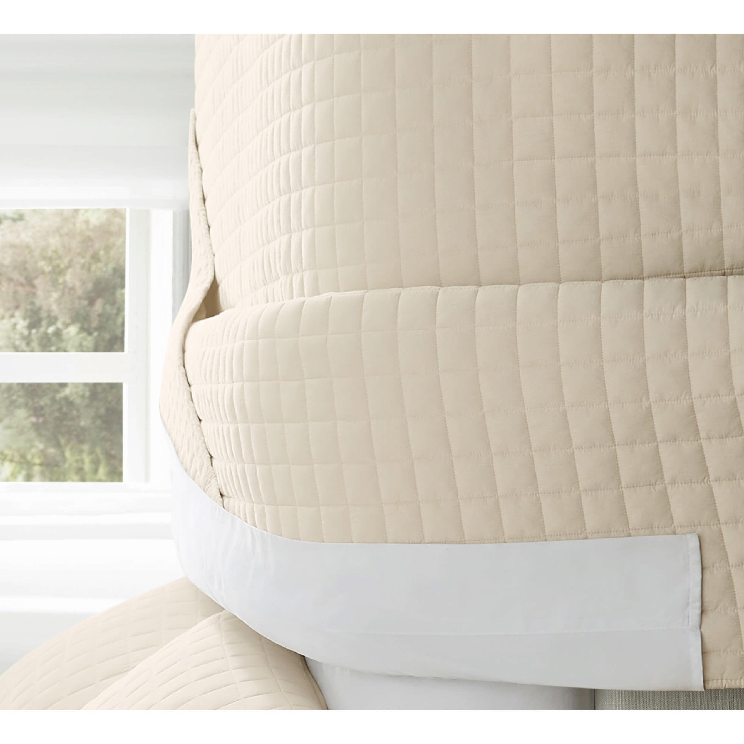 Brooklyn Loom Essential 2-Piece Twin Quilt Set, Natural, large