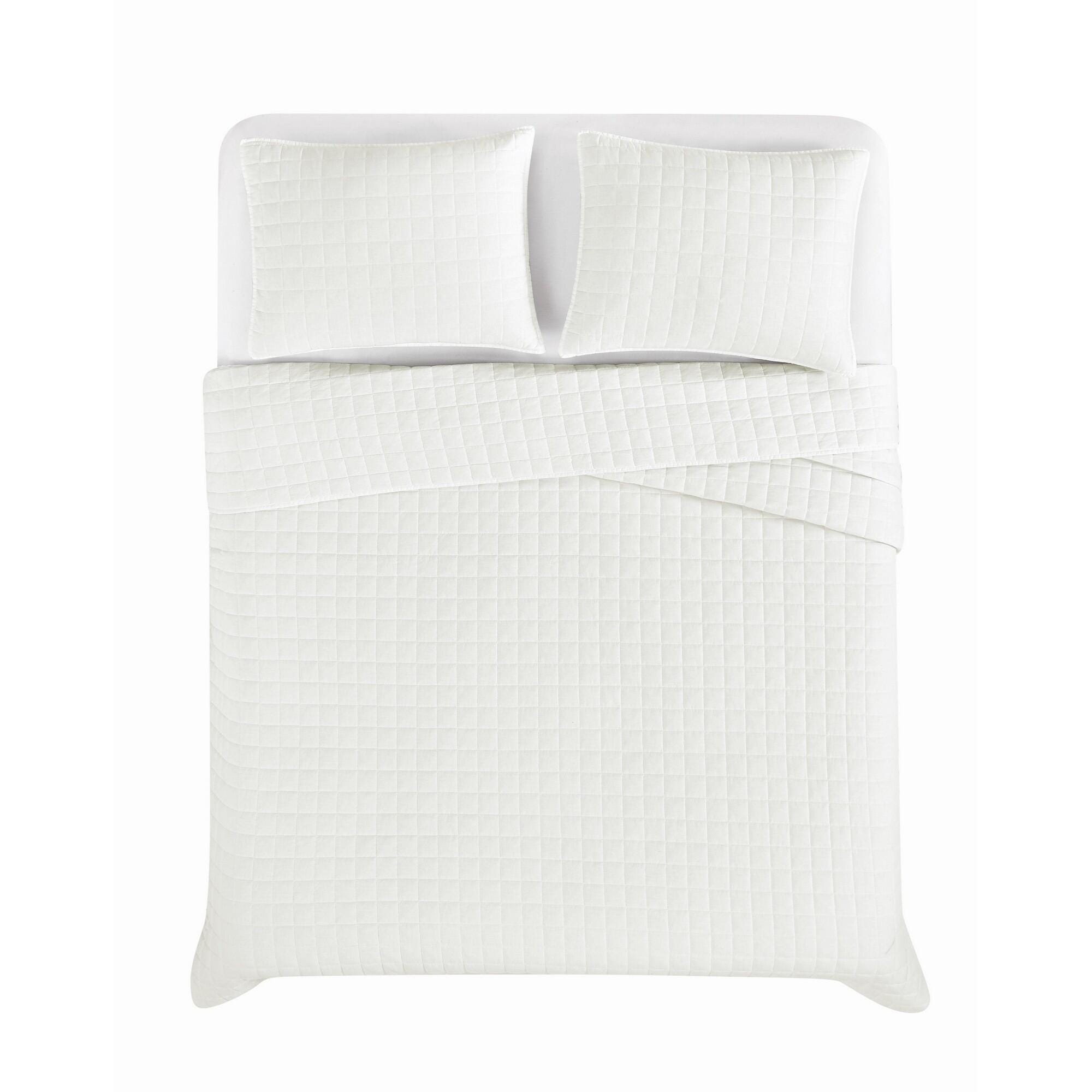 Brooklyn Loom Essential 2-Piece Twin Quilt Set, White, large