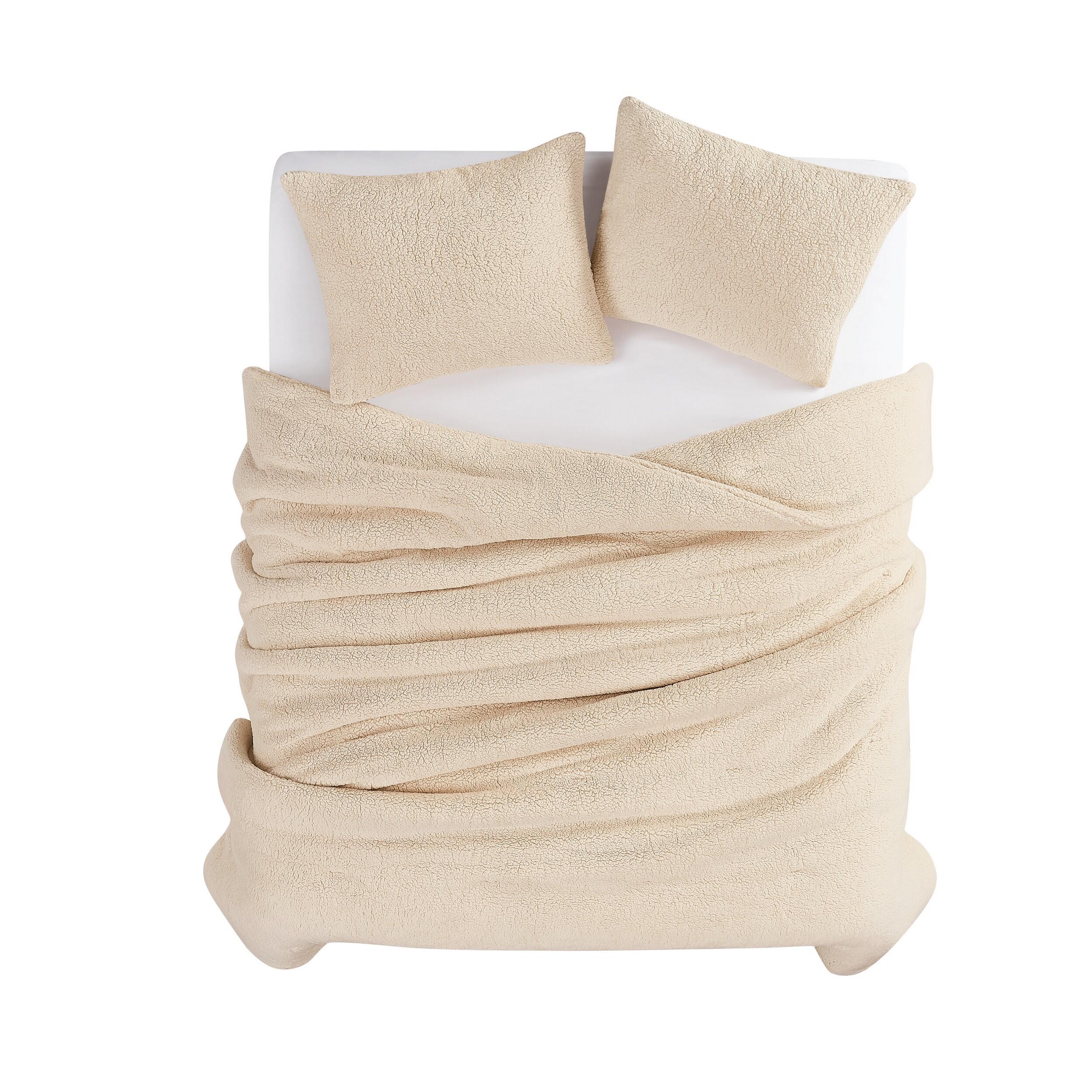 Brooklyn Loom Oversized Marshmallow 3-Piece King Comforter Set, Ivory, large