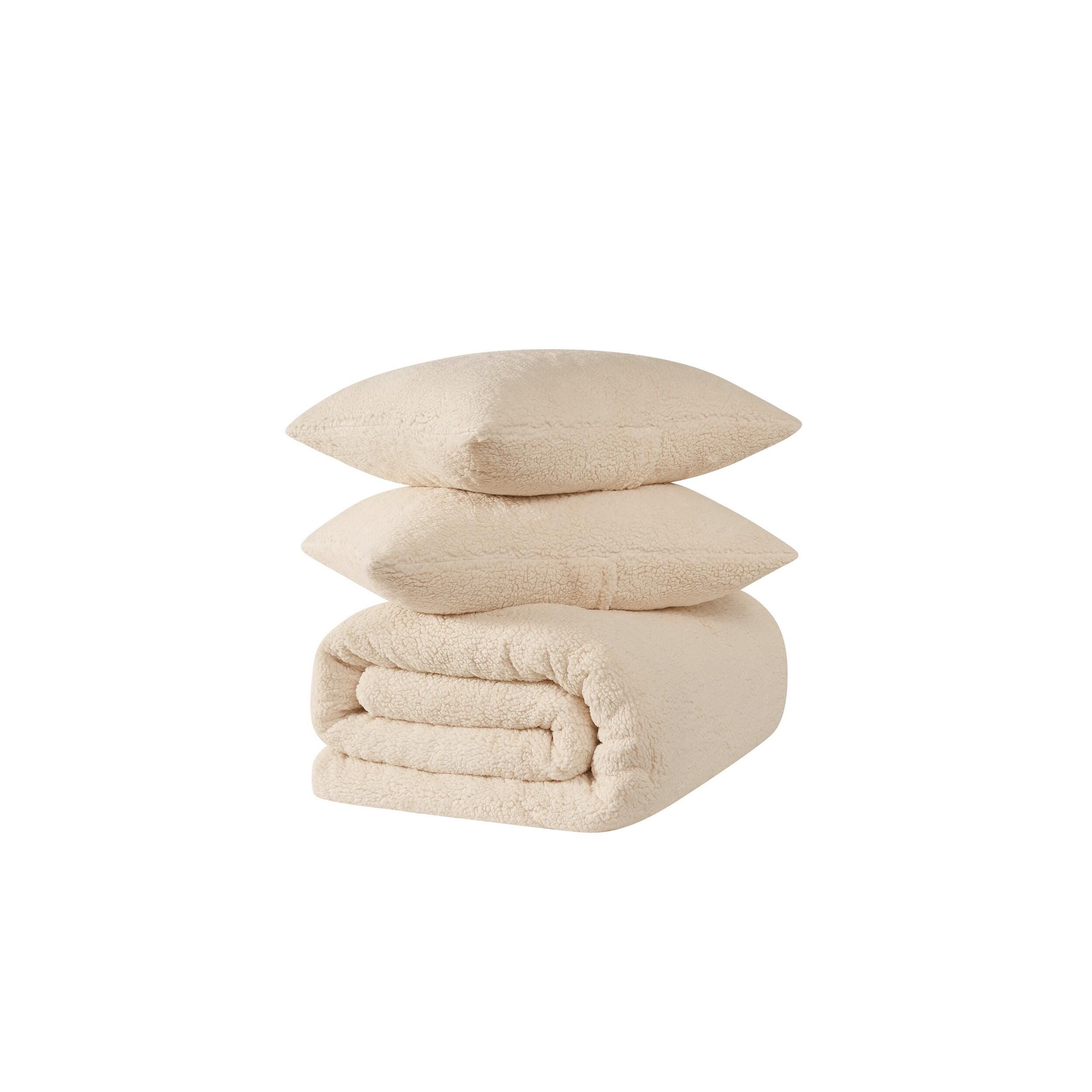 Brooklyn Loom Oversized Marshmallow 3-Piece Queen Comforter Set, Ivory, large