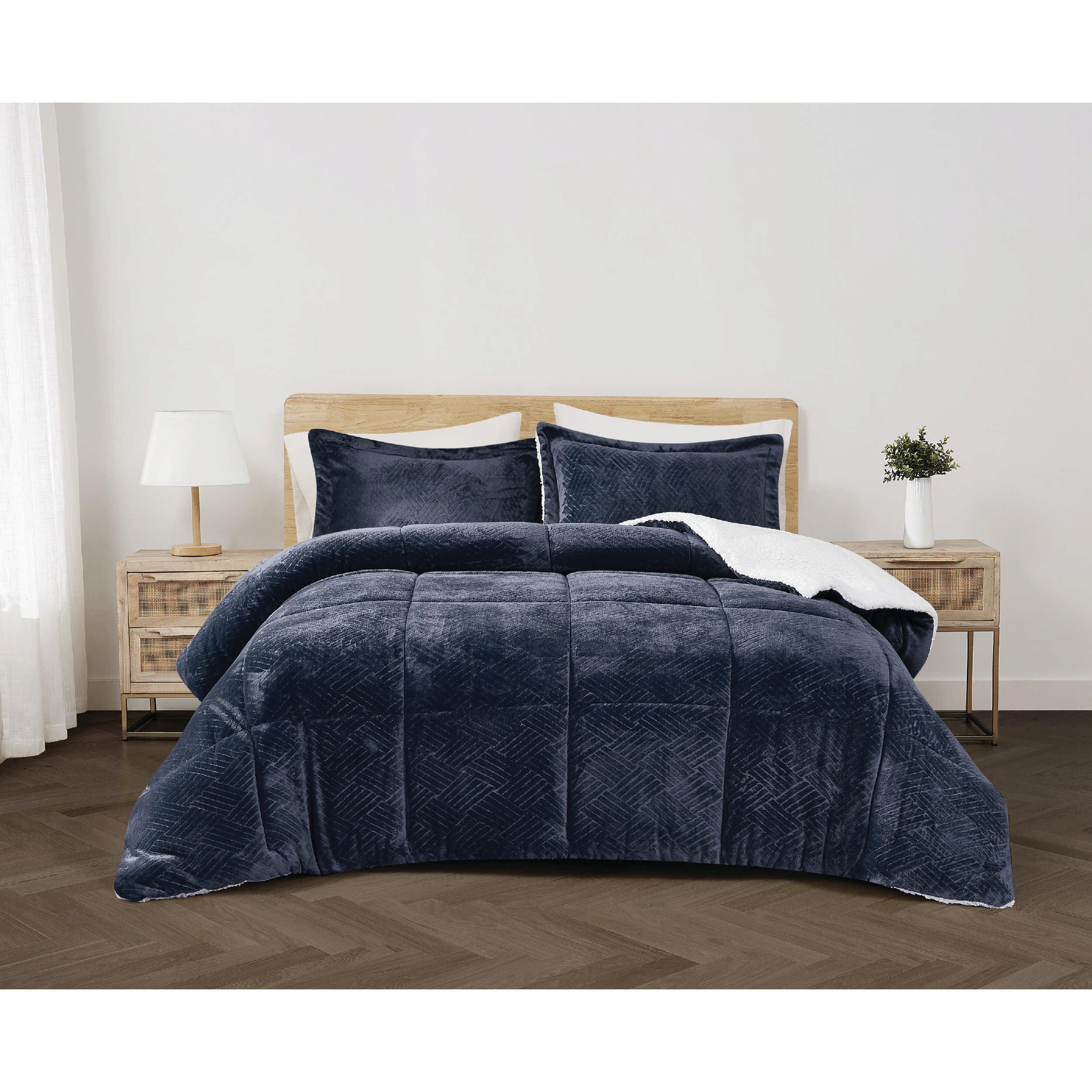 Cannon Carved 2-Piece Twin XL Comforter Set, Blue, large