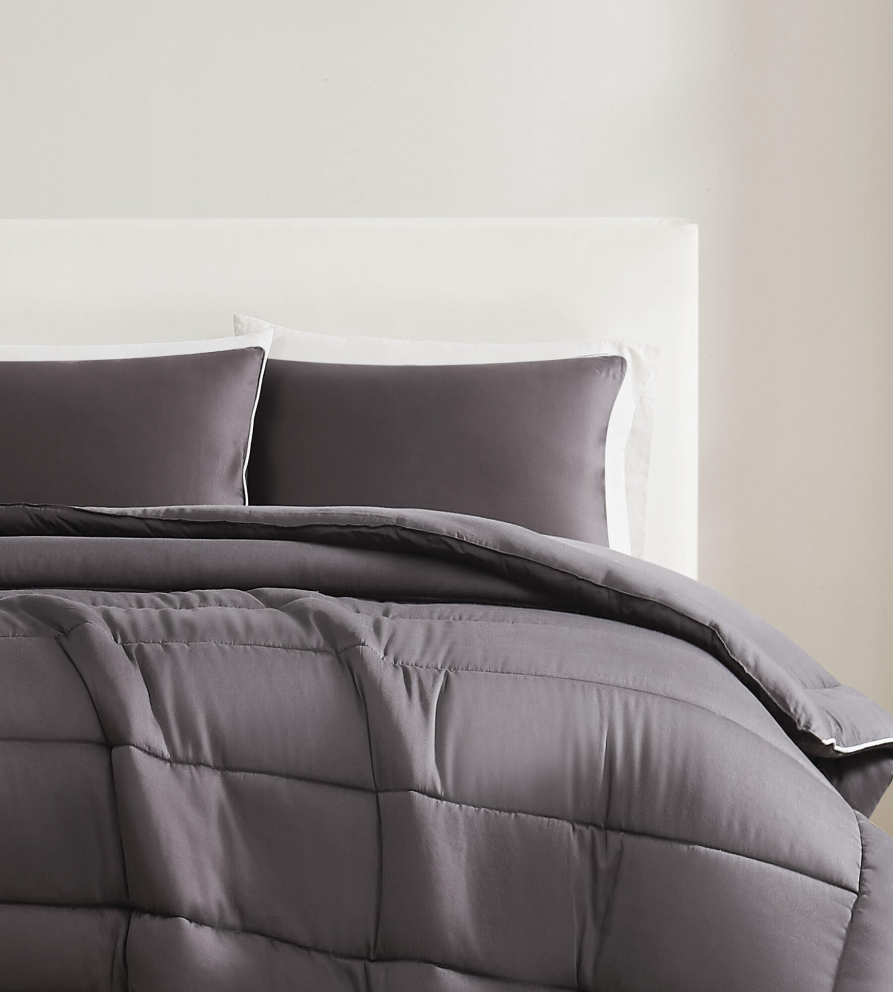 Christian Siriano NY 3-Piece Full/Queen Comforter Set, Dark Gray, large