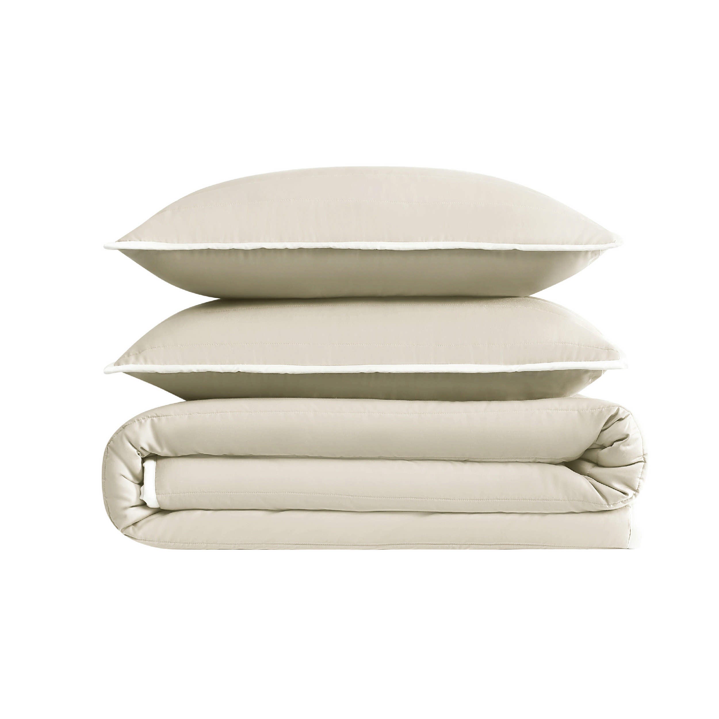 Christian Siriano NY 3-Piece Full/Queen Quilt Set, Khaki, large