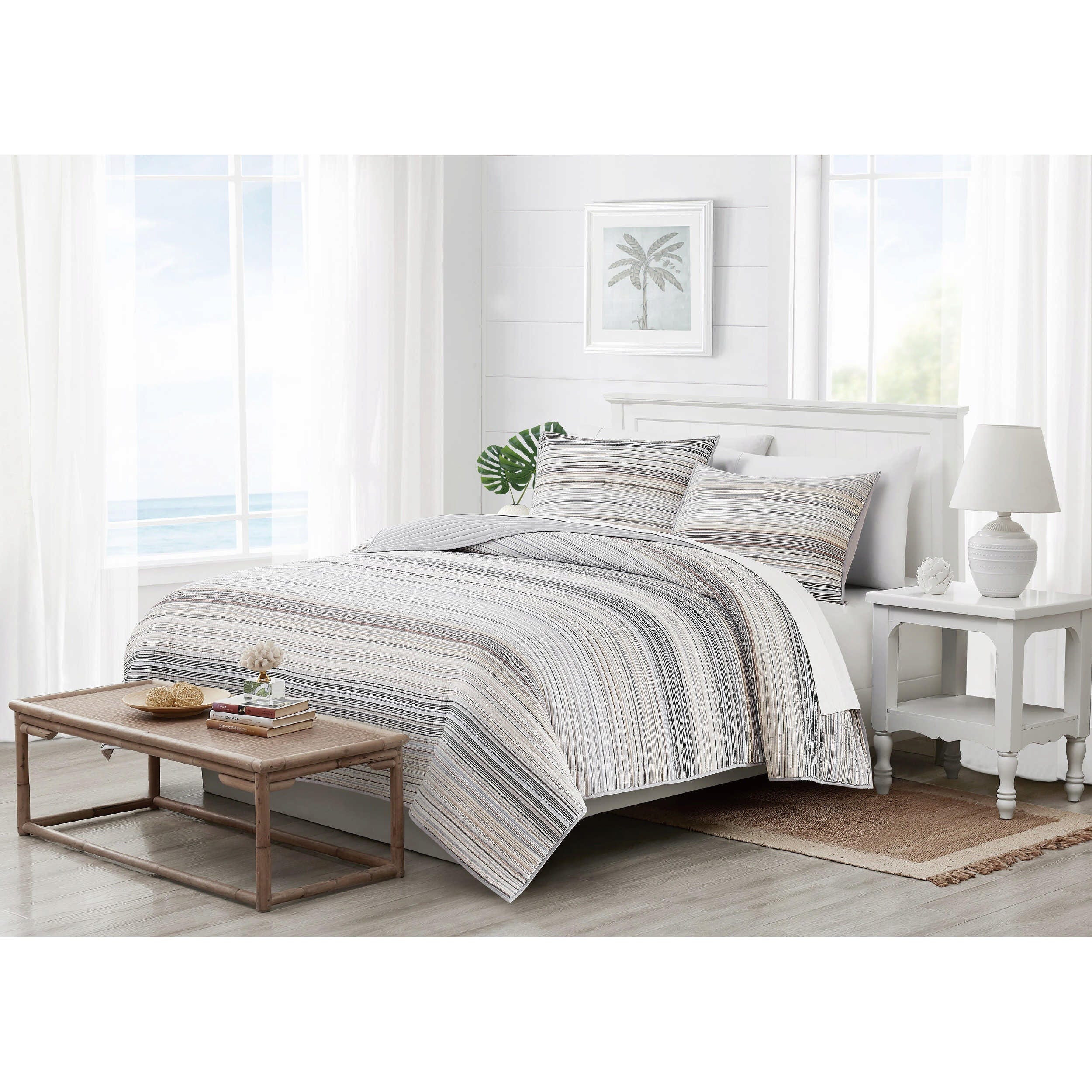 Oceanfront Resort Navarre 3-Piece Full/Queen Quilt Set, Multi, large