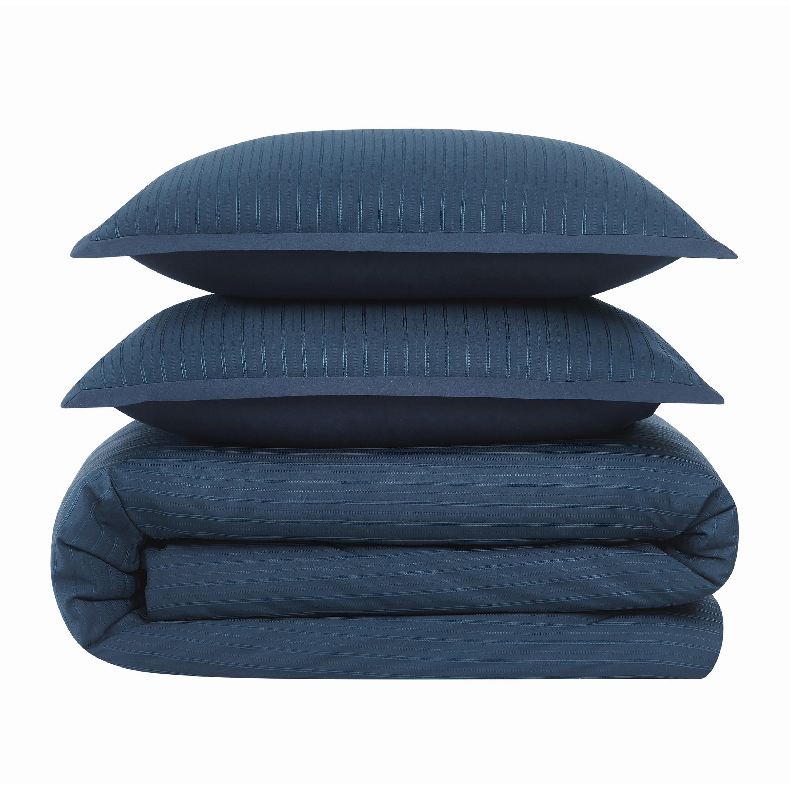 Royal Velvet Olivia 3-Piece King Comforter Set, Navy, large