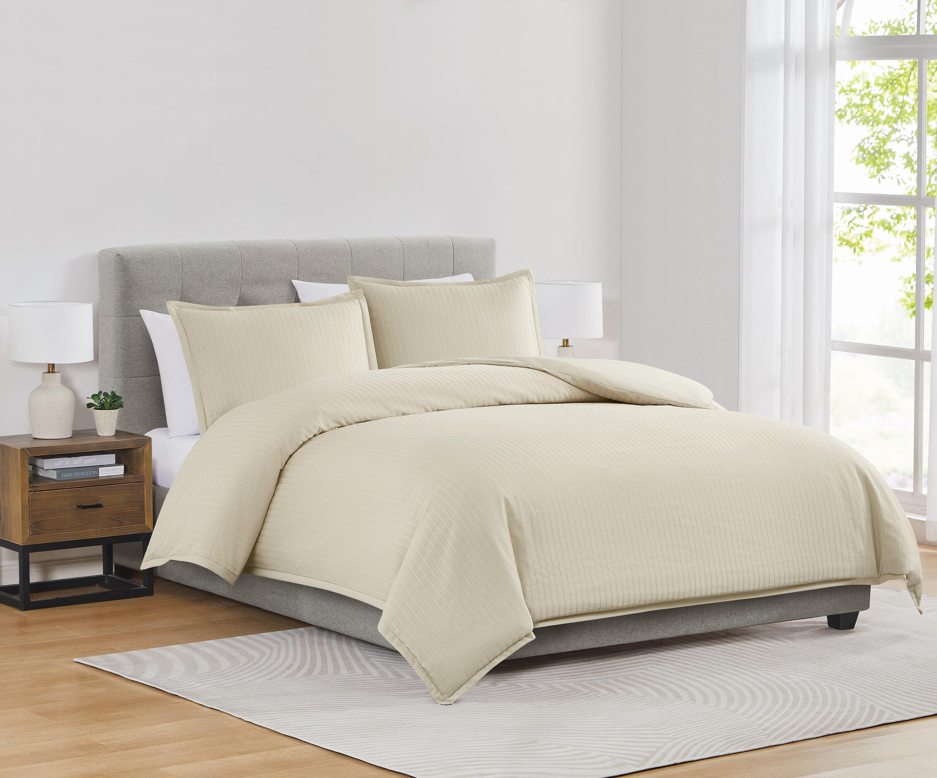 Royal Velvet Olivia 3-Piece King Duvet Set, Taupe, large