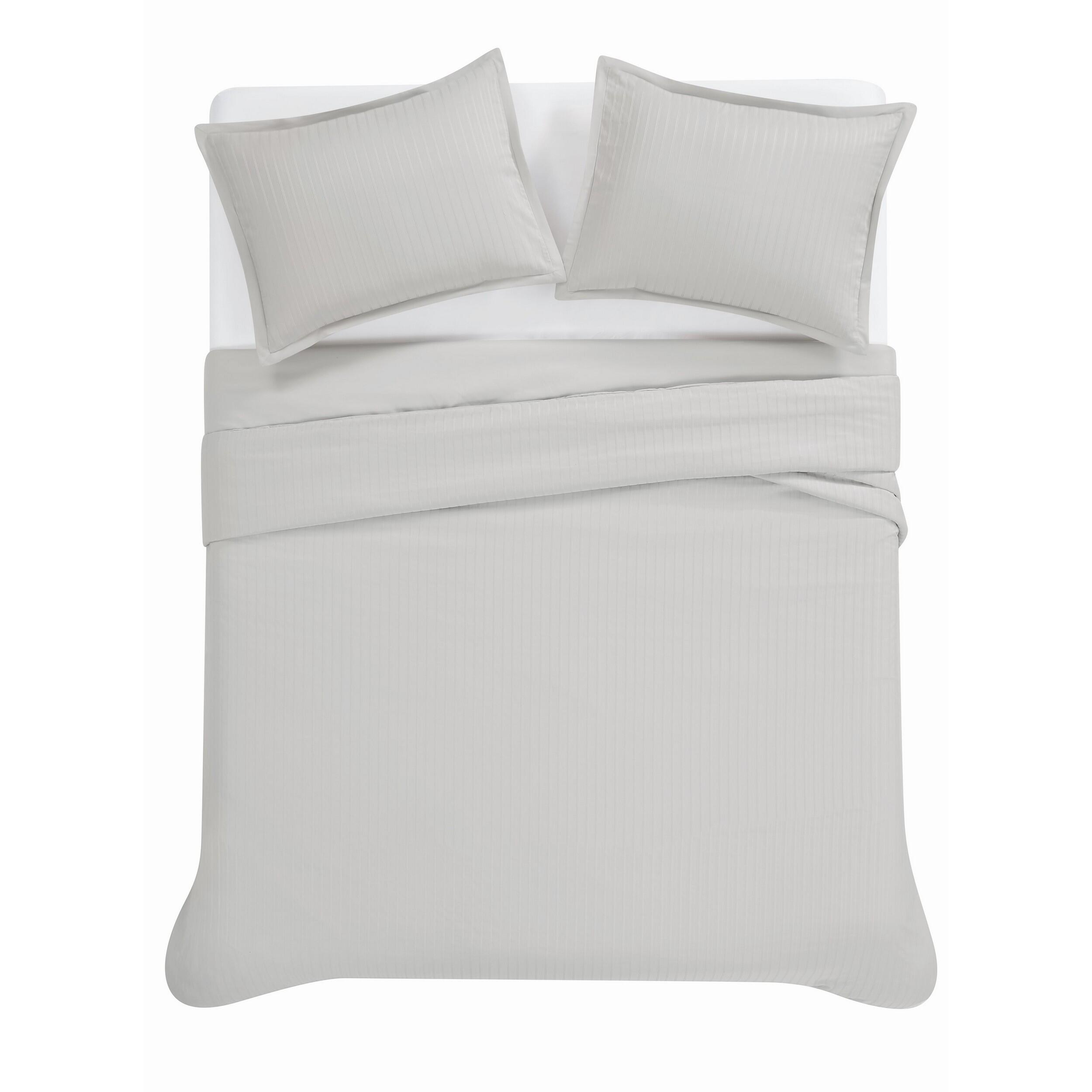 Royal Velvet Olivia 3-Piece King Duvet Set, Gray, large