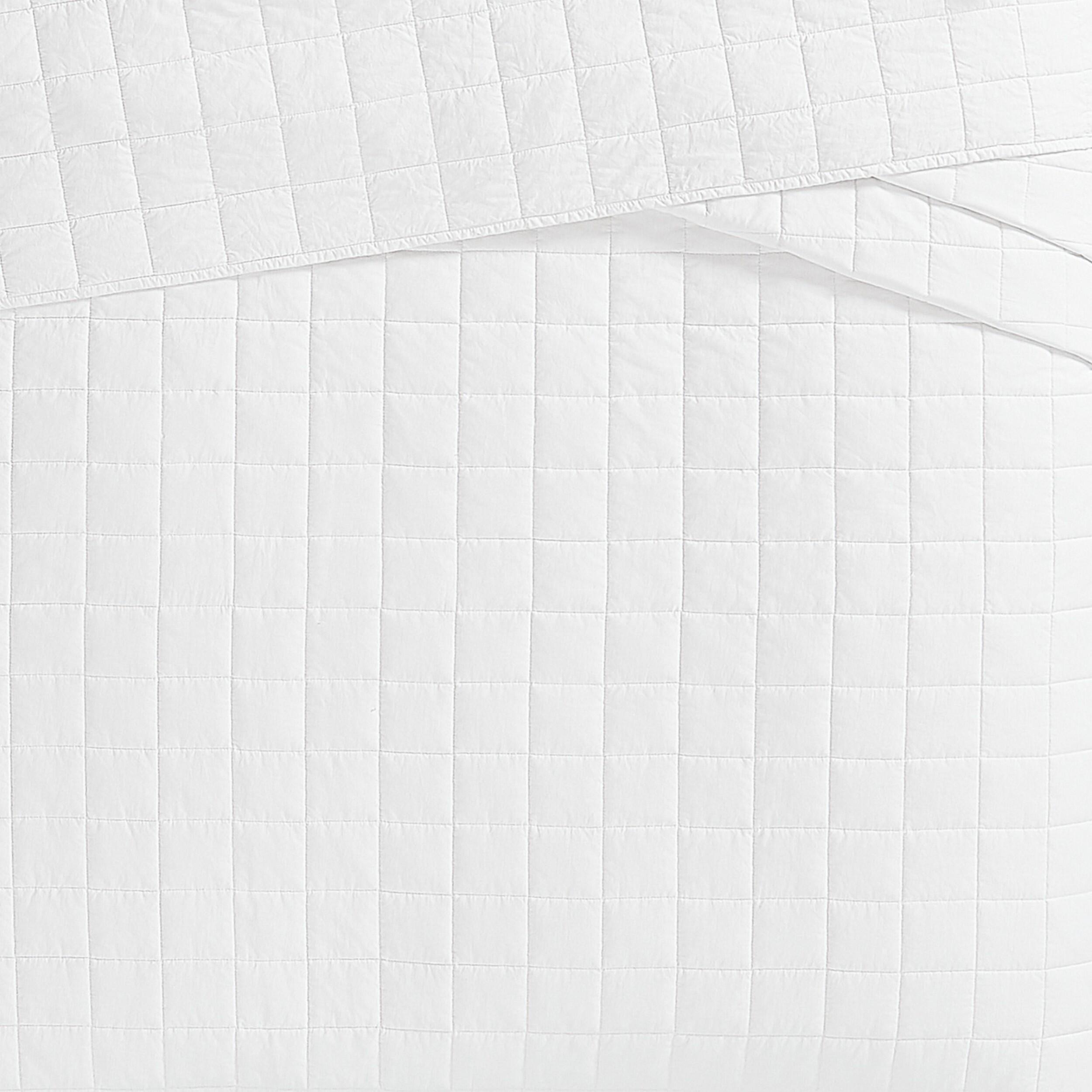 Farmhouse 3-Piece King Quilt Set, White, large
