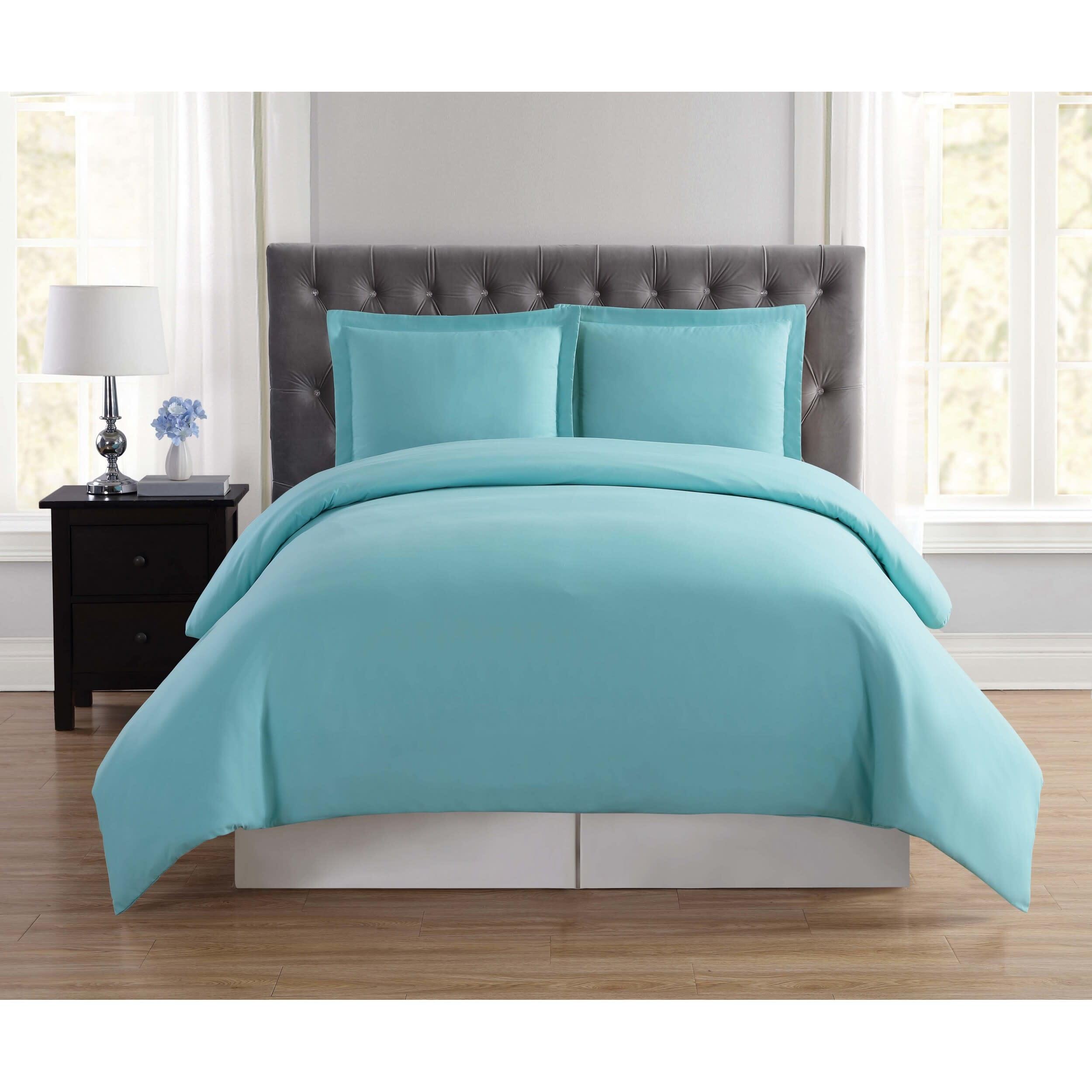 Truly Soft 3-Piece King Comforter Set, Turquoise, large