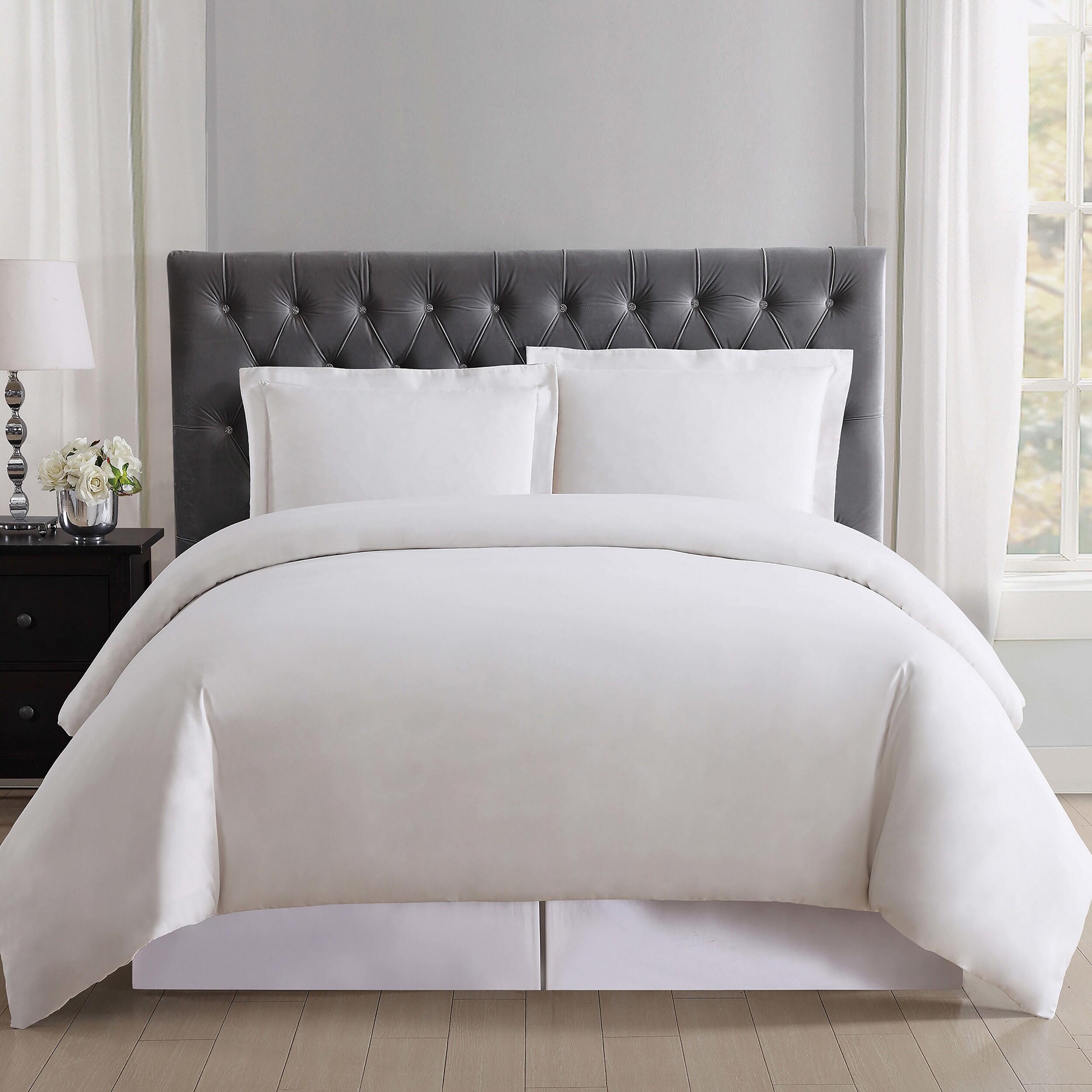 Truly Soft 3-Piece Full/Queen Comforter Set, Ivory, rollover