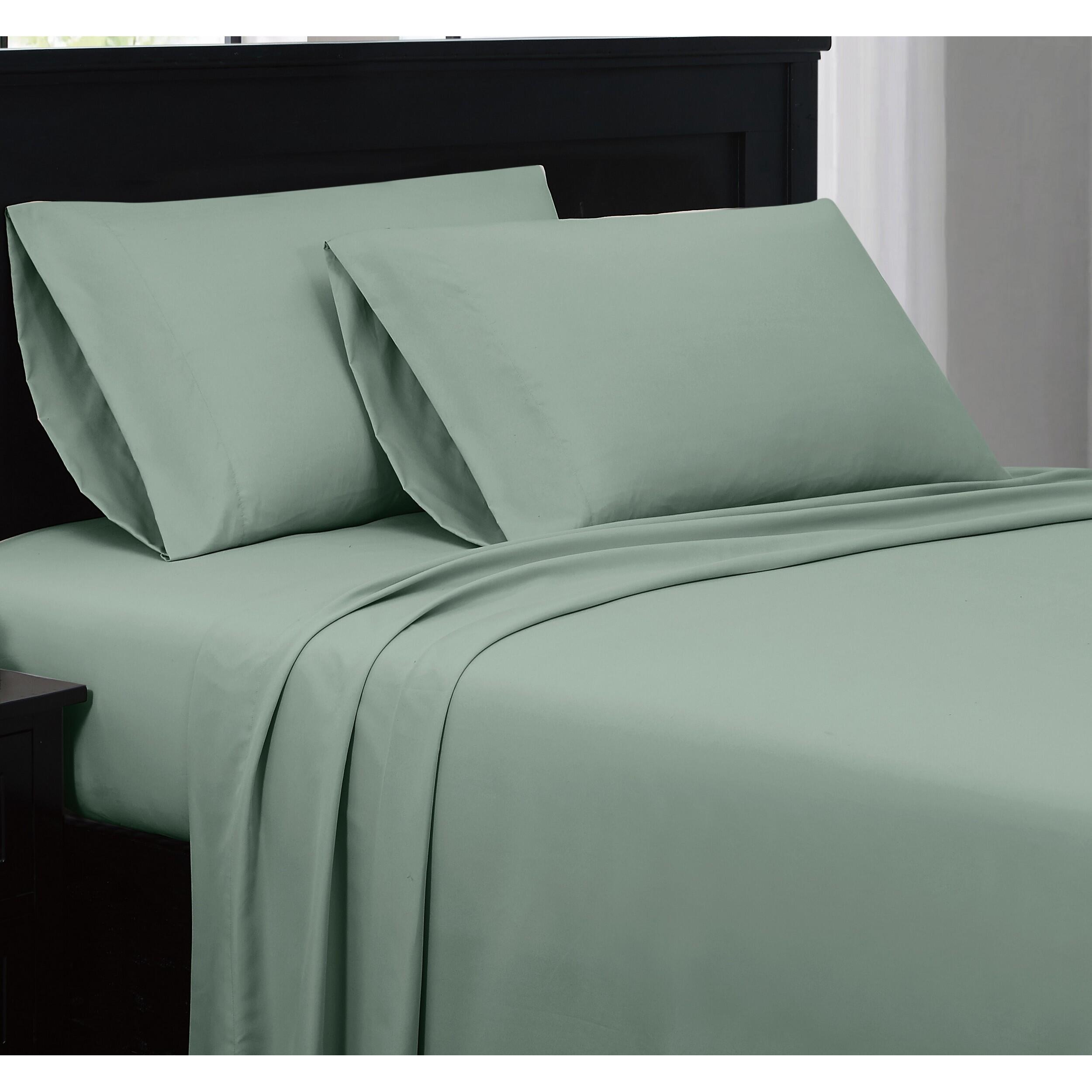 Truly Soft 3-Piece King Sheet Set, Green, large