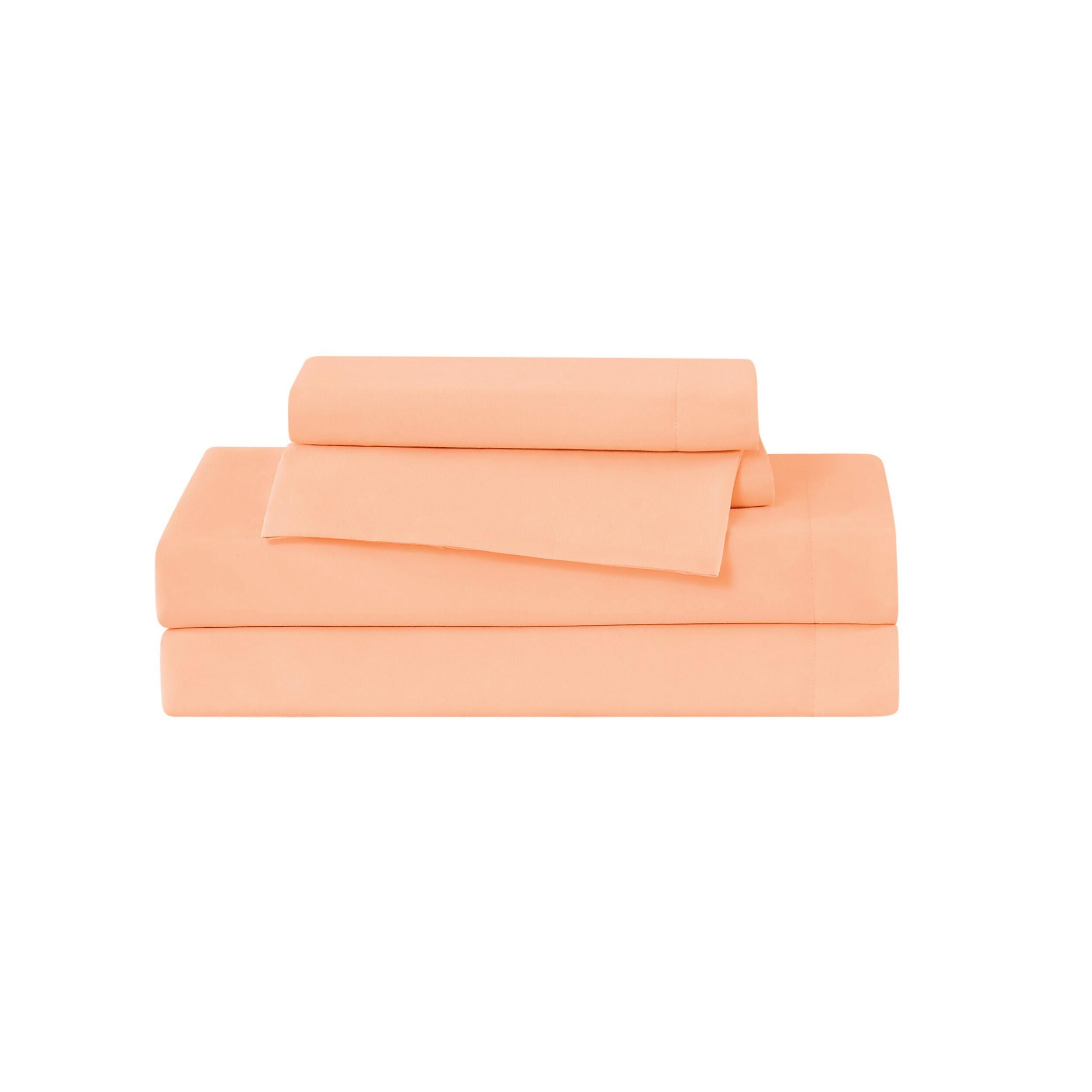 Truly Soft 3-Piece King Sheet Set, Peach, large