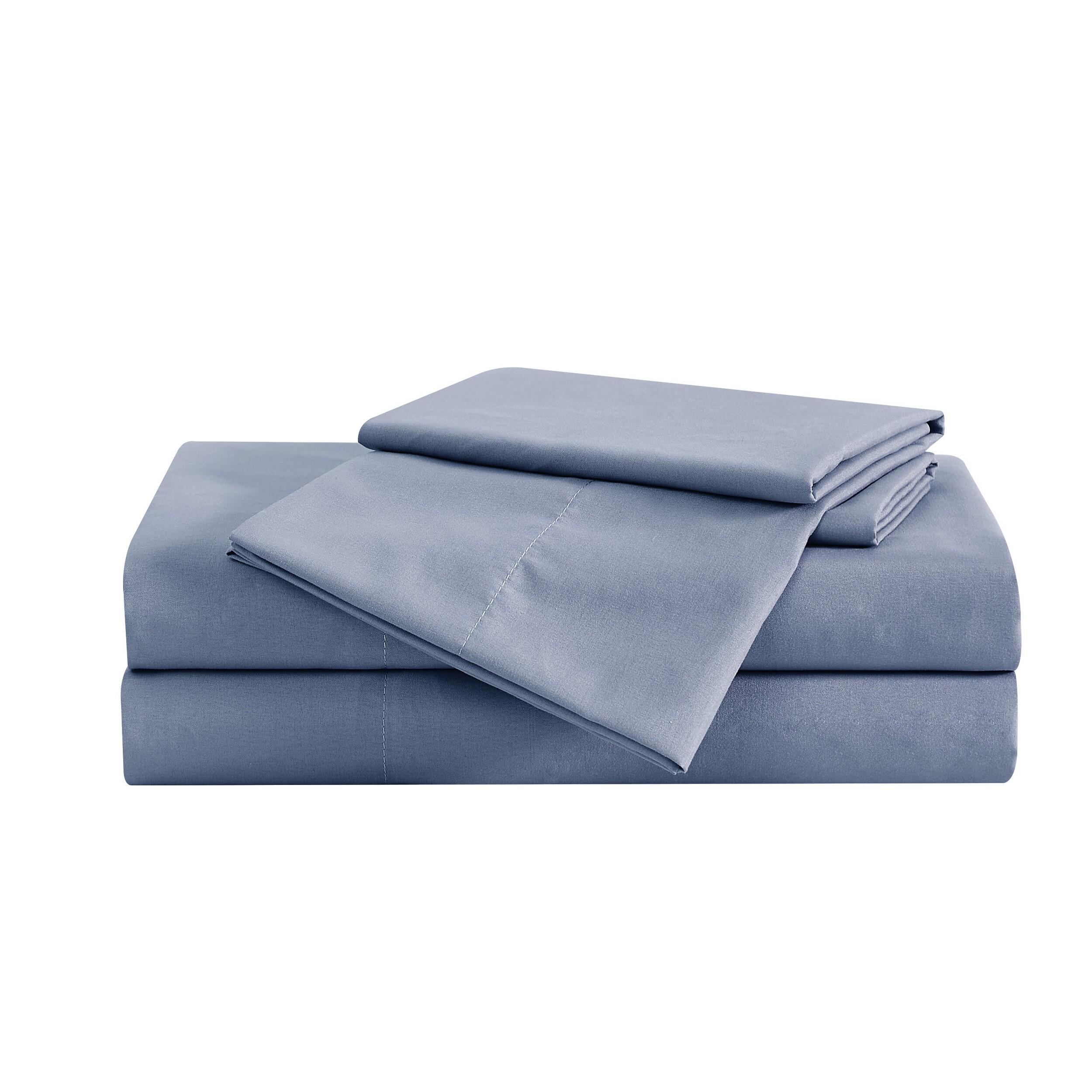 Truly Soft Solid 3-Piece Queen Sheet Set, Gray, large