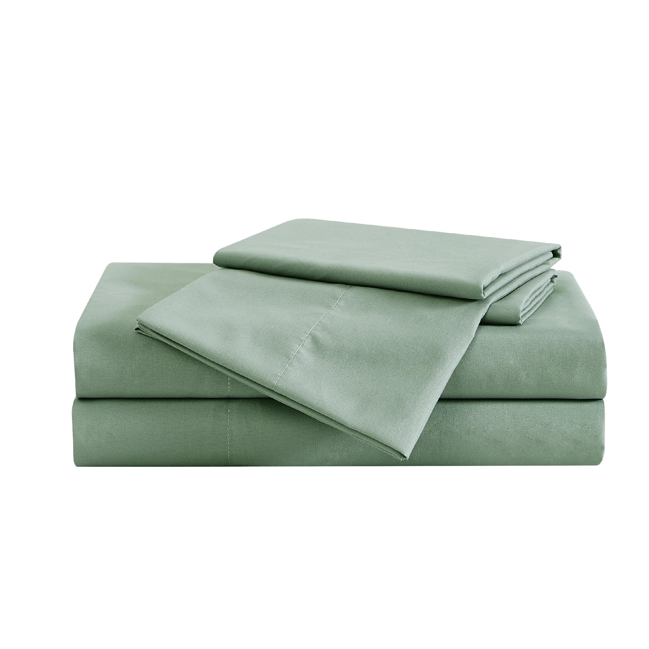 Truly Soft Solid 3-Piece King Sheet Set, Green, large