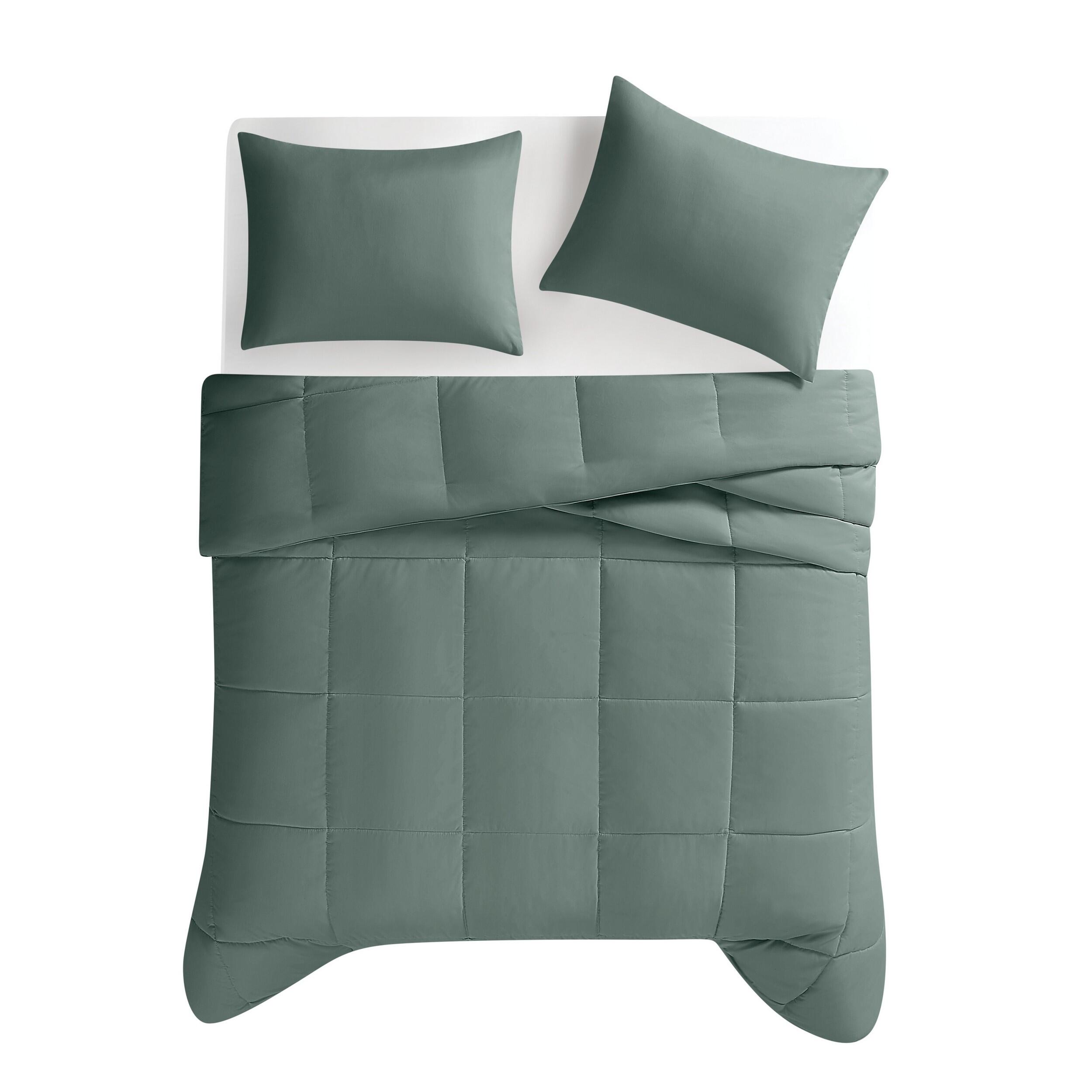 Truly Soft Sustainable 3-Piece King Comforter Set, Sage, large