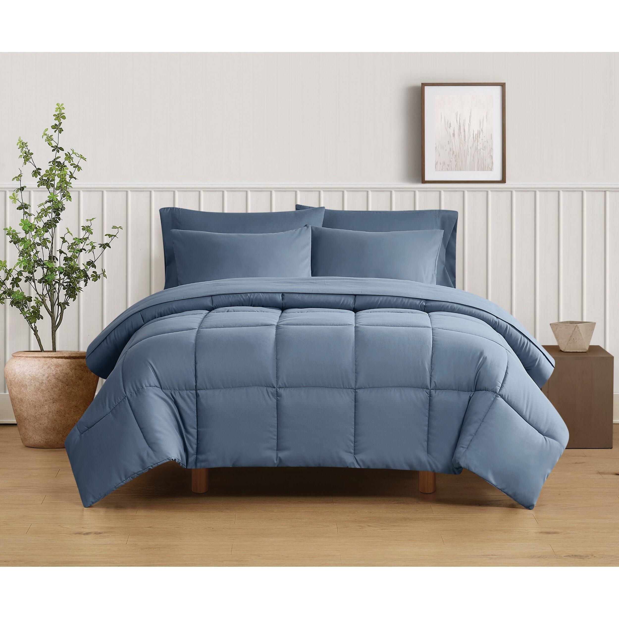 Truly Soft Sustainable 2-Piece Twin Comforter Set, Blue, rollover