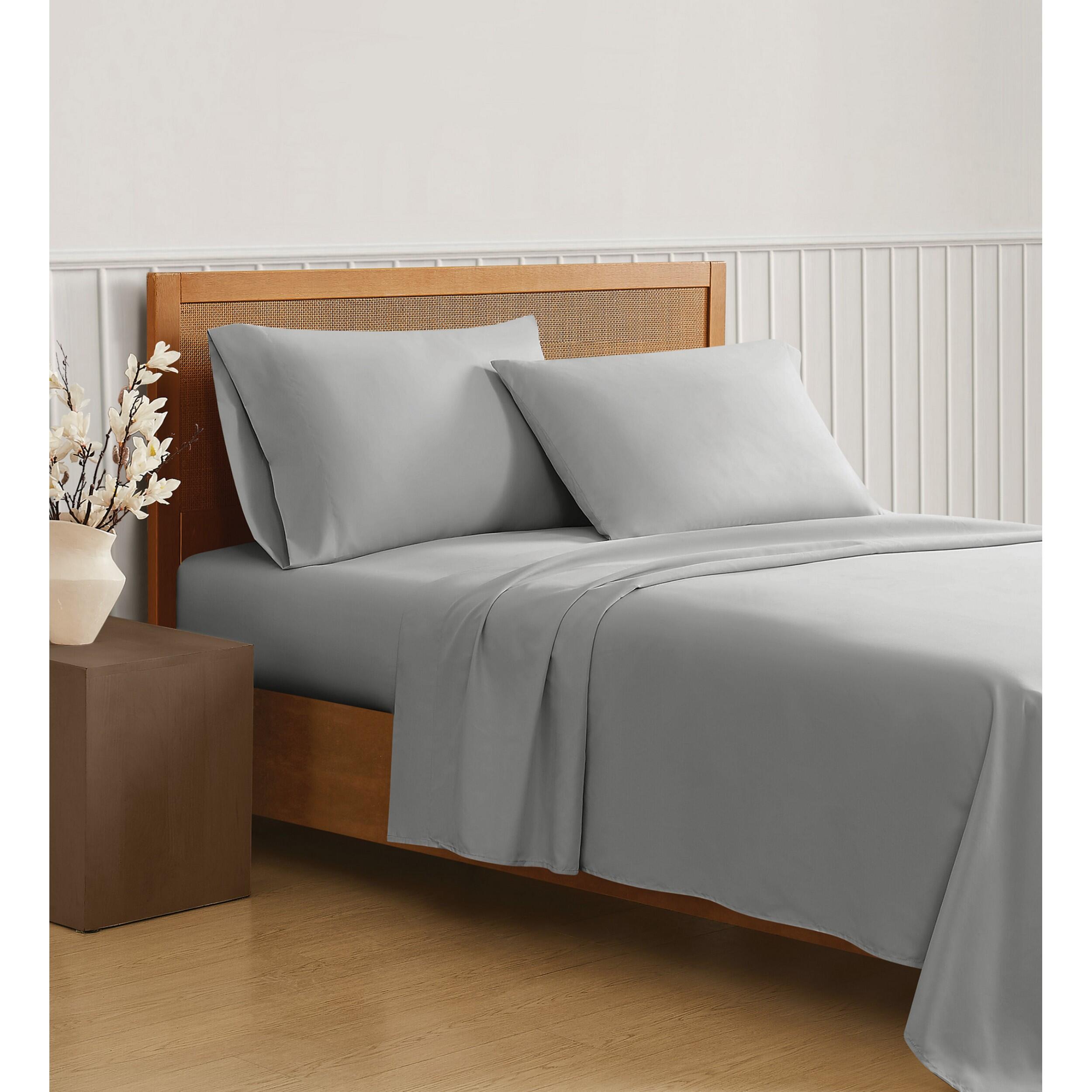 Truly Soft Sustainable 5-Piece Split King Sheet Set, Gray, large