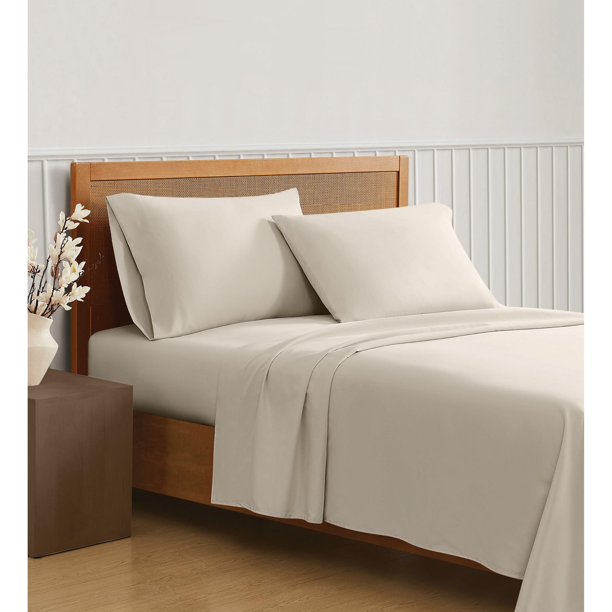 Truly Soft Sustainable 3-Piece Full Sheet Set, Beige, large