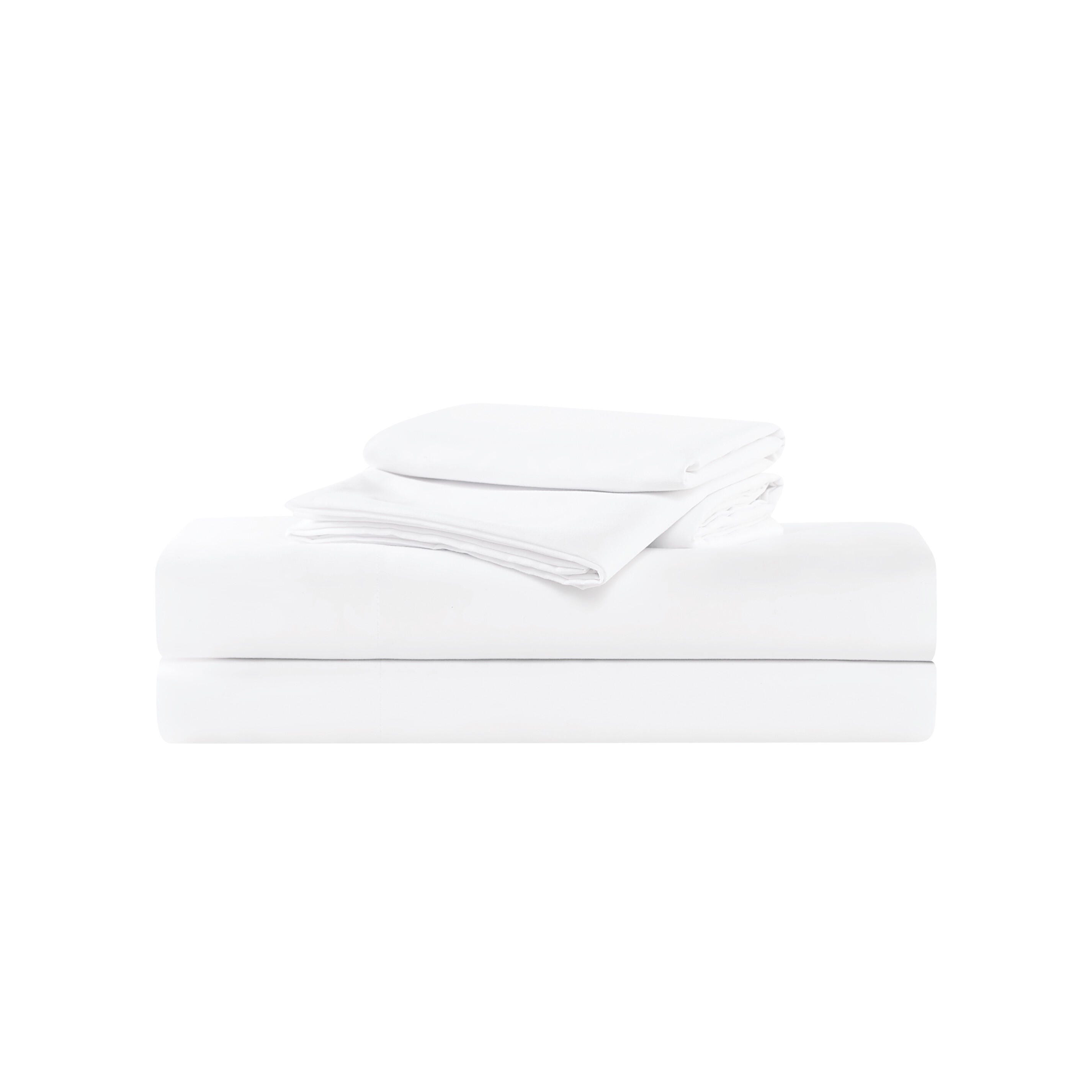 Truly Soft Sustainable 2-Piece Twin Sheet Set, White, large