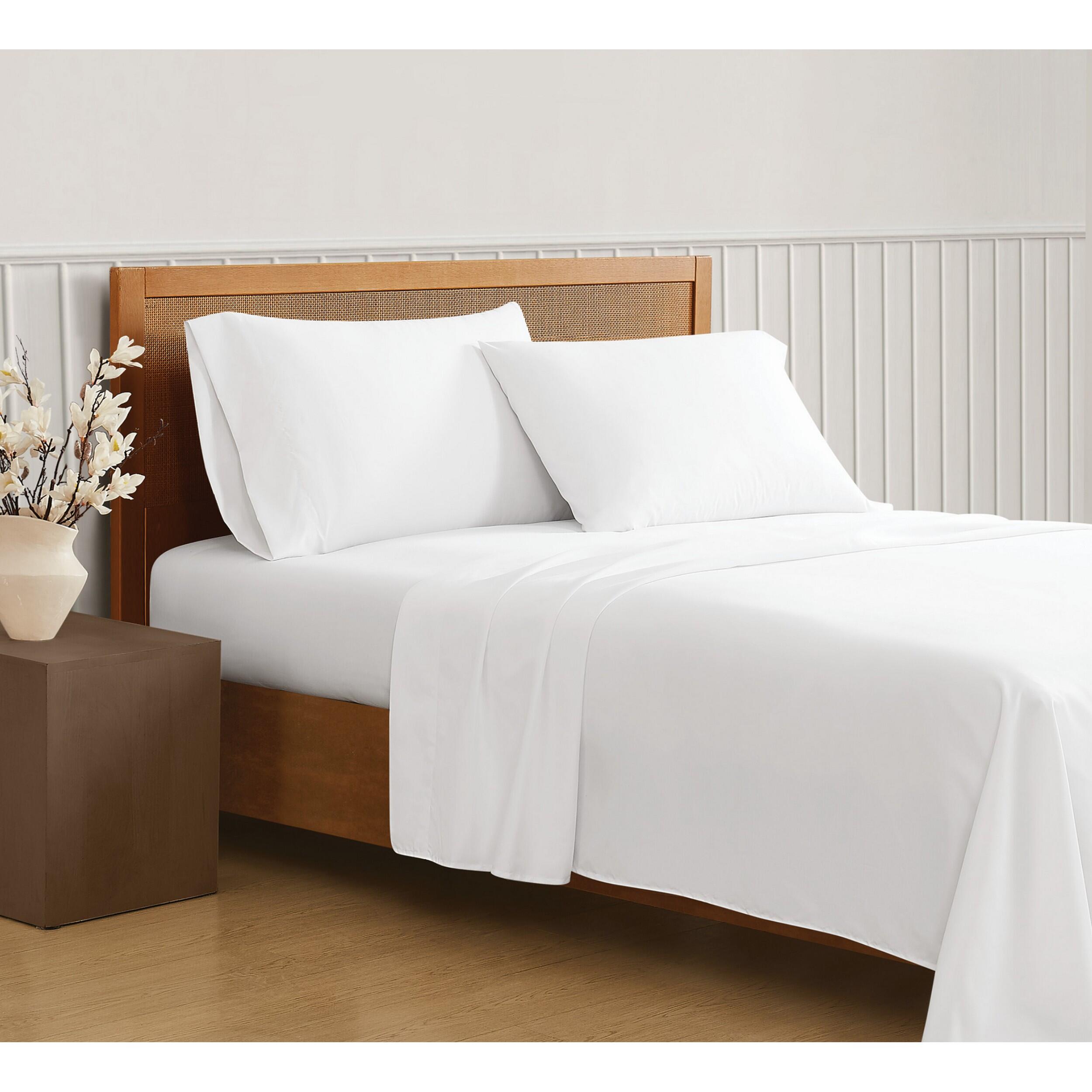 Truly Soft Sustainable 3-Piece Full Sheet Set, White, large