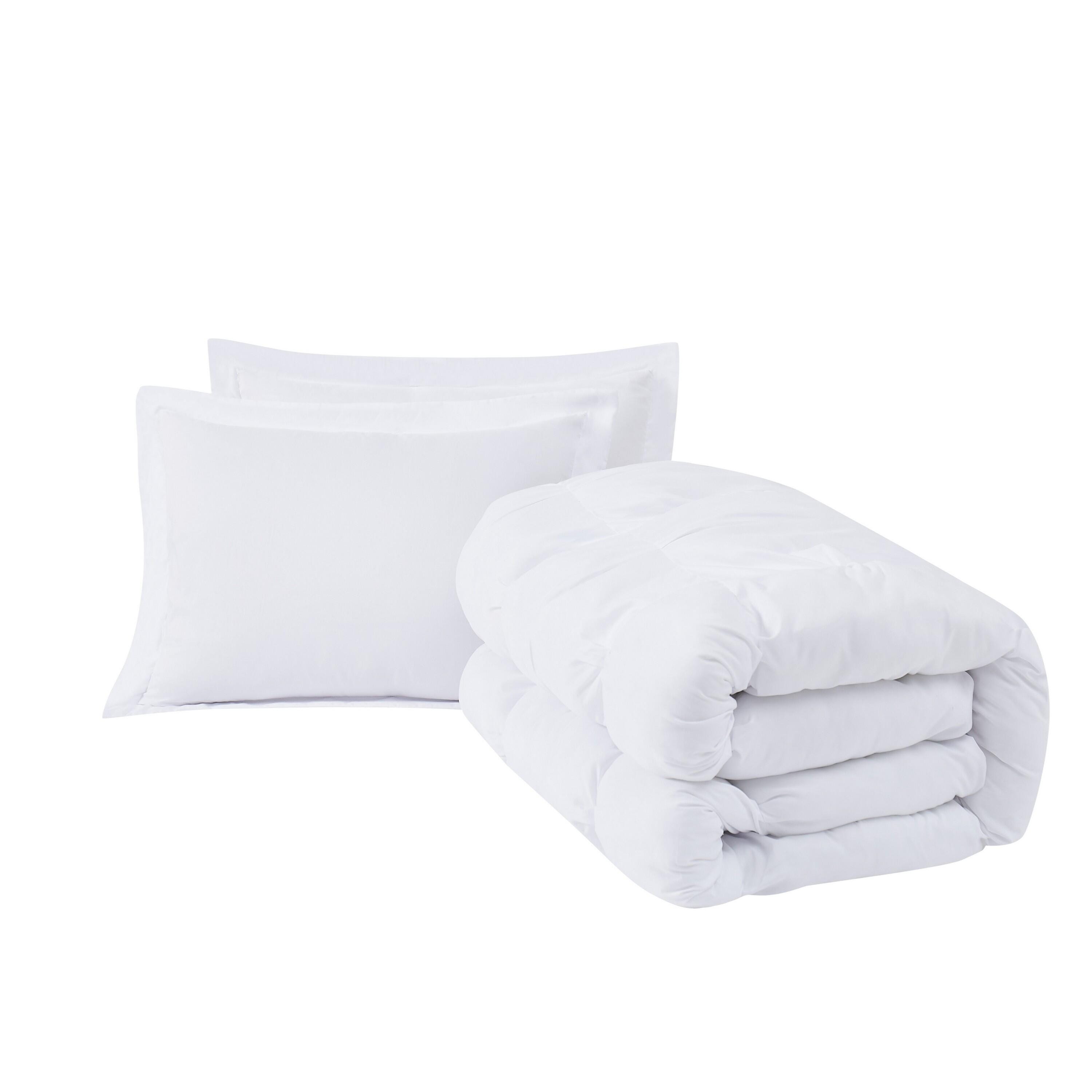 Truly Soft Cloud Puffer 3-Piece Full/Queen Comforter Set, White, large