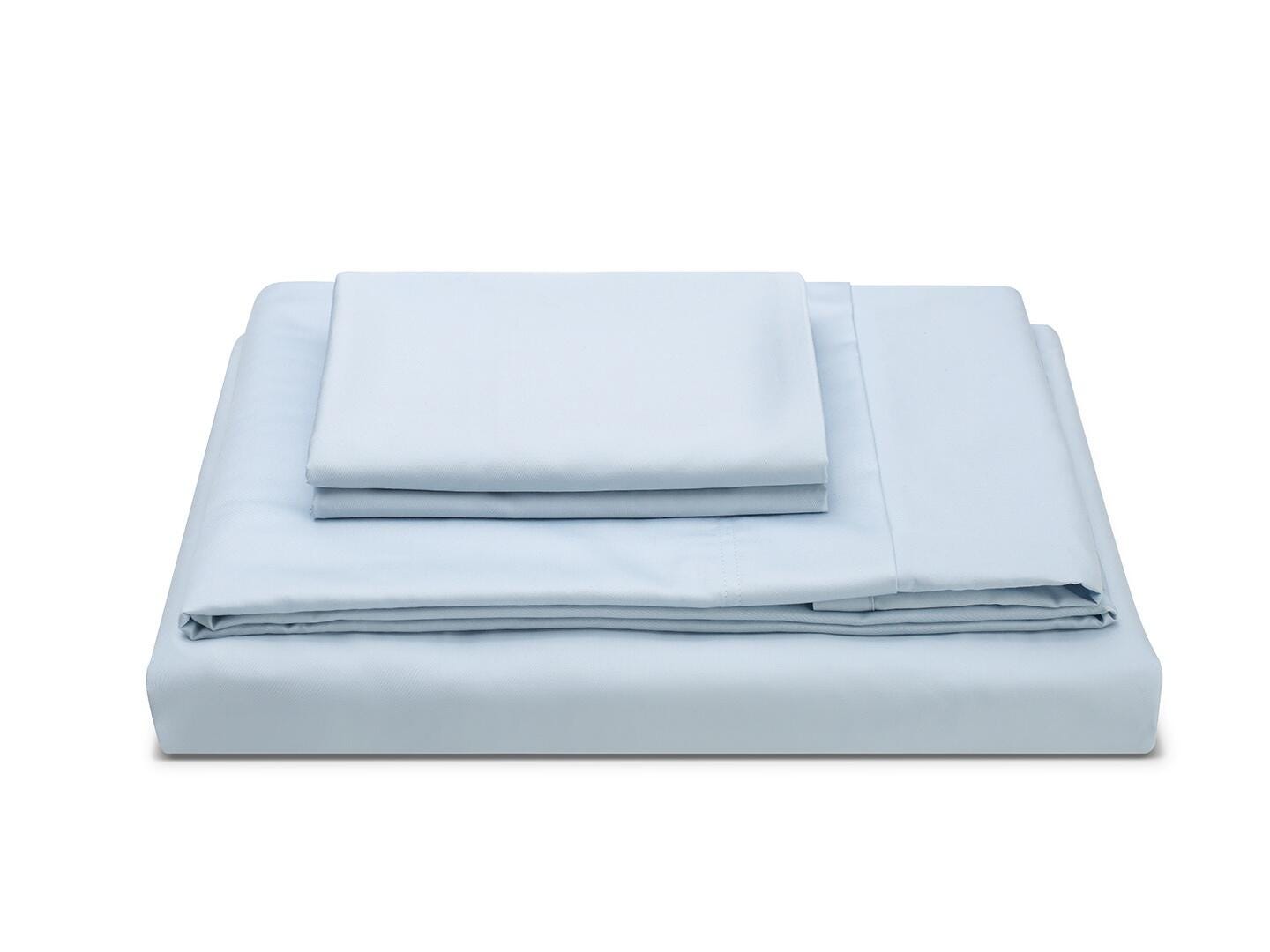 MOLECULE Percale Performance 4-Piece California King Sheet Set, Powder Blue, rollover