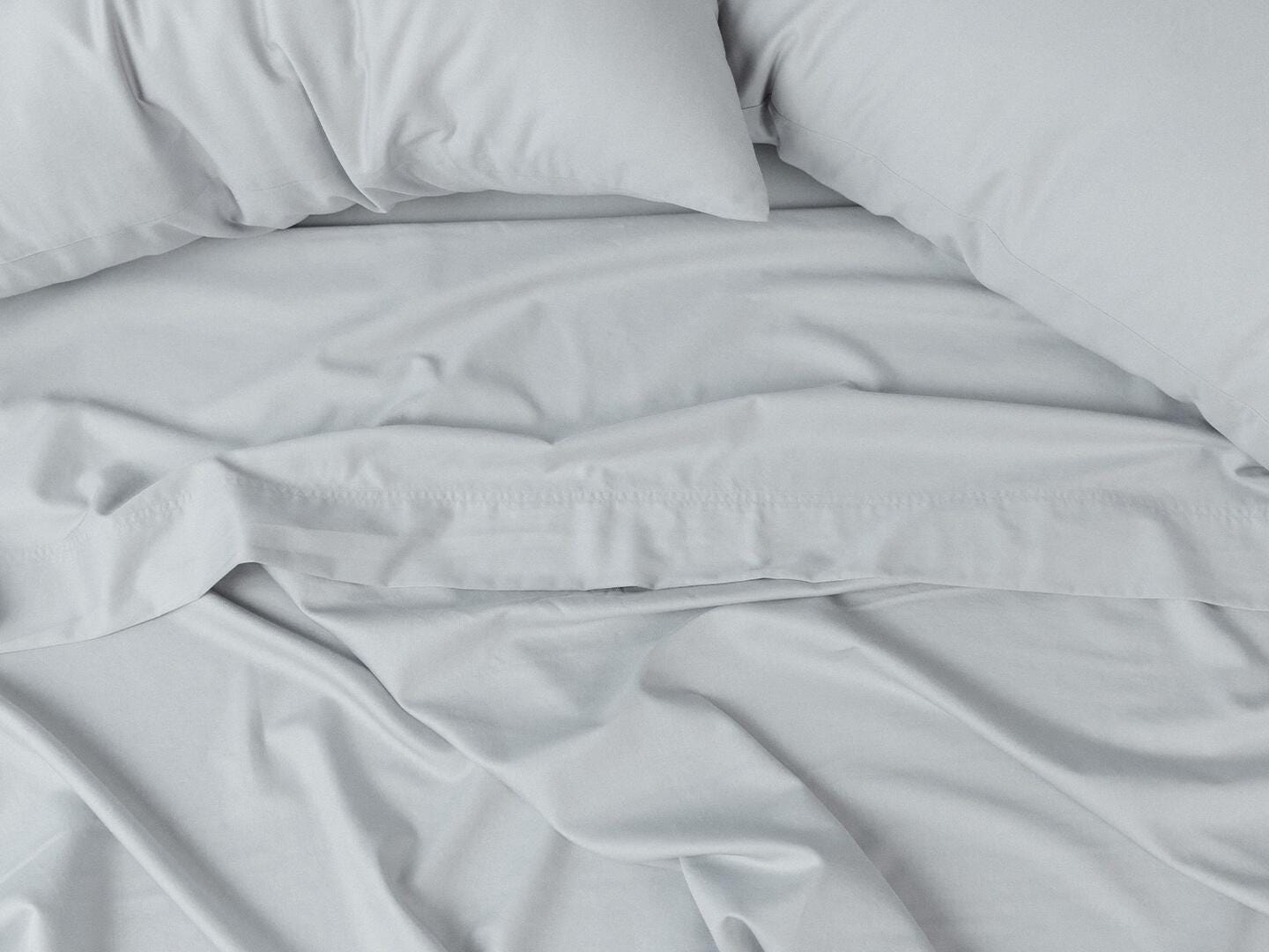 MOLECULE Percale Performance 3-Piece Twin Sheet Set, Cloud Gray, large